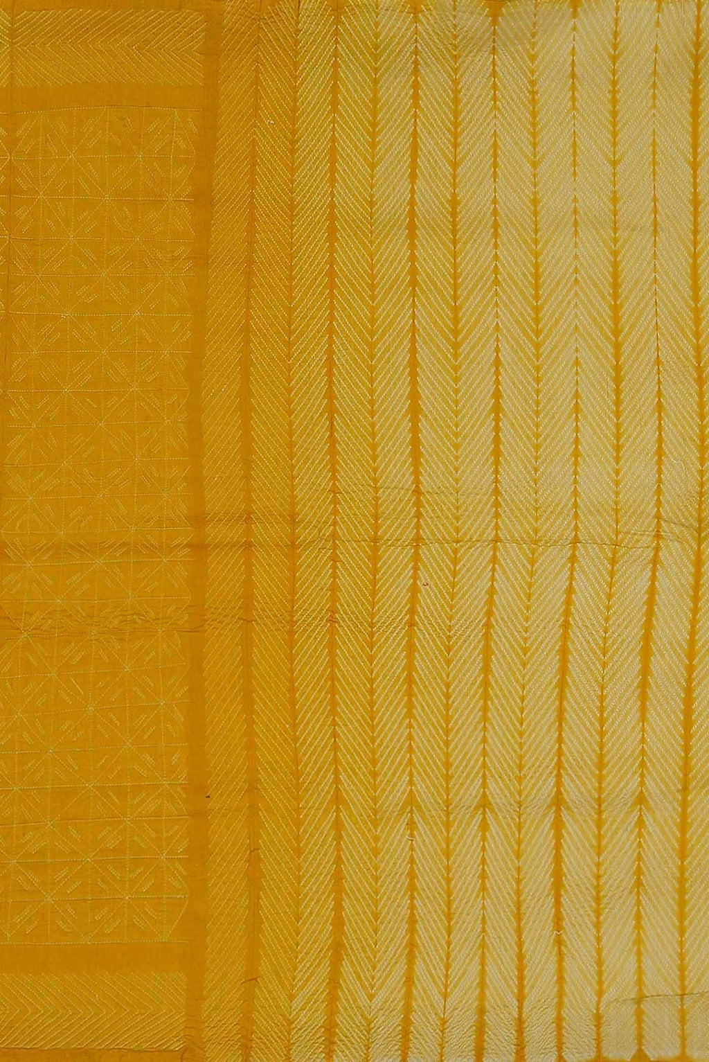 Yellow Chanderi Silk Cotton Saree