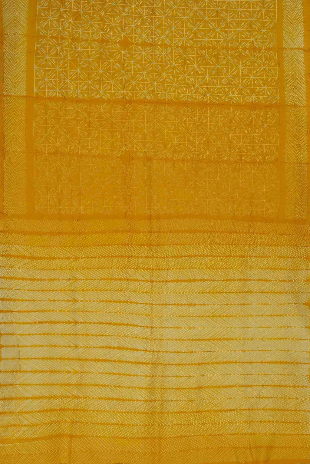 Yellow Chanderi Silk Cotton Saree