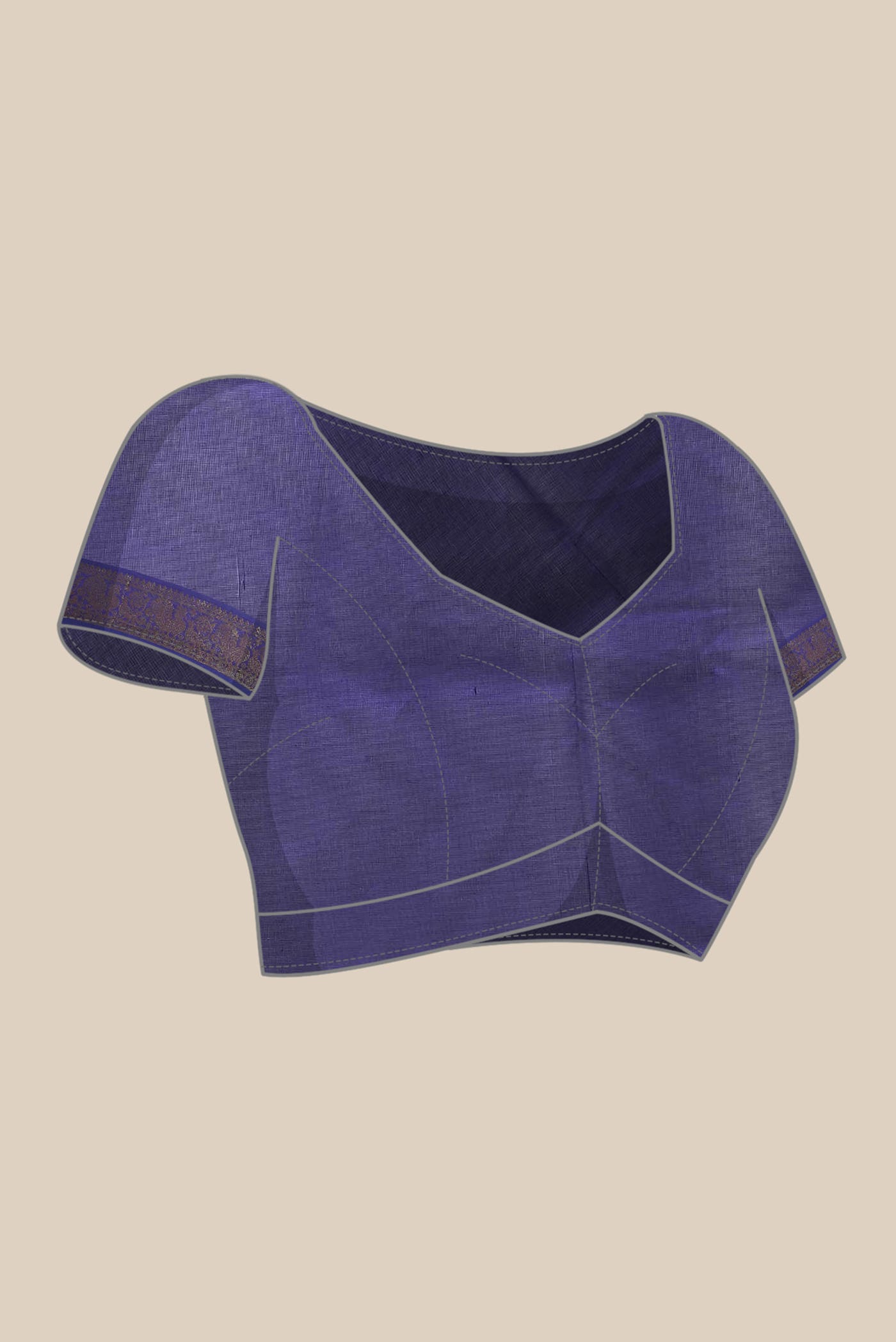 Purple Silk Cotton Saree