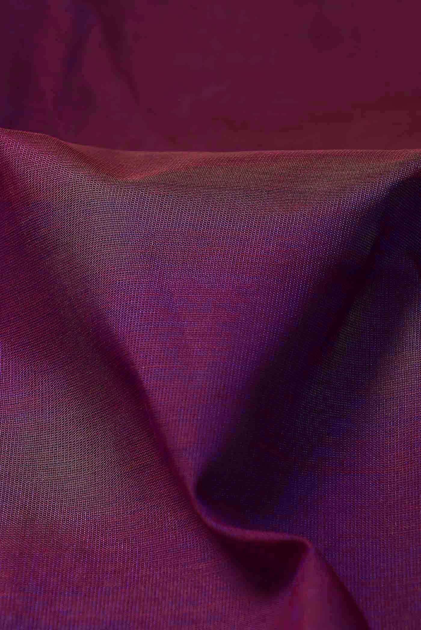 Purple Silk Cotton Saree