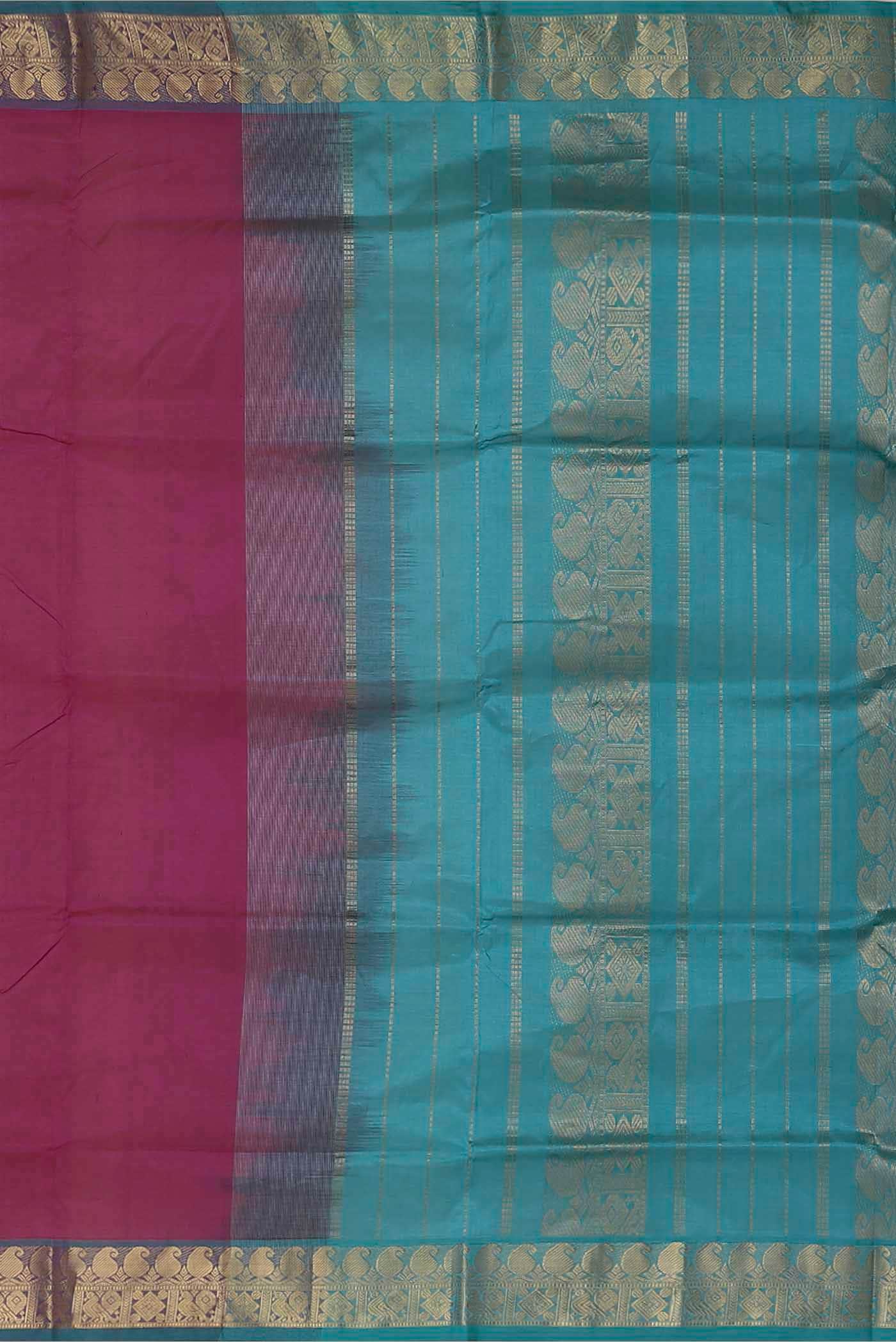 Pink Silk Cotton Saree