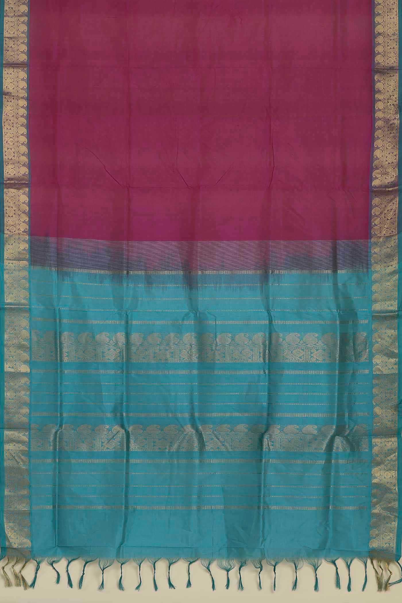Pink Silk Cotton Saree