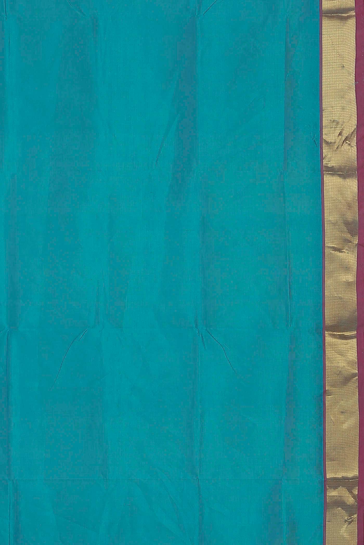 Blue Silk Cotton Saree