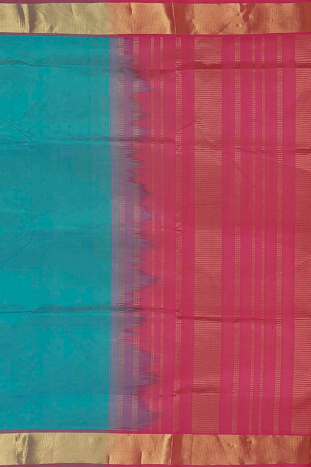 Blue Silk Cotton Saree