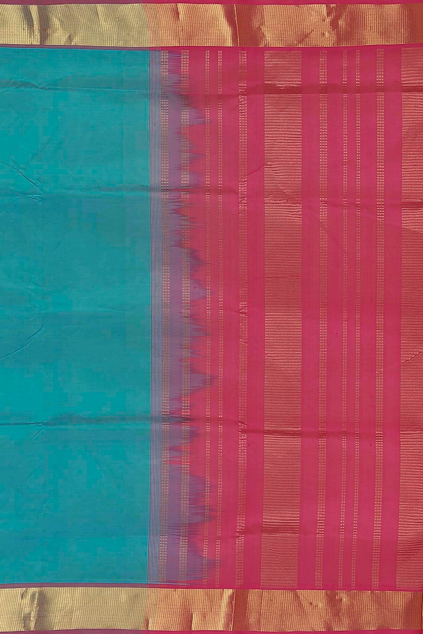 Blue Silk Cotton Saree