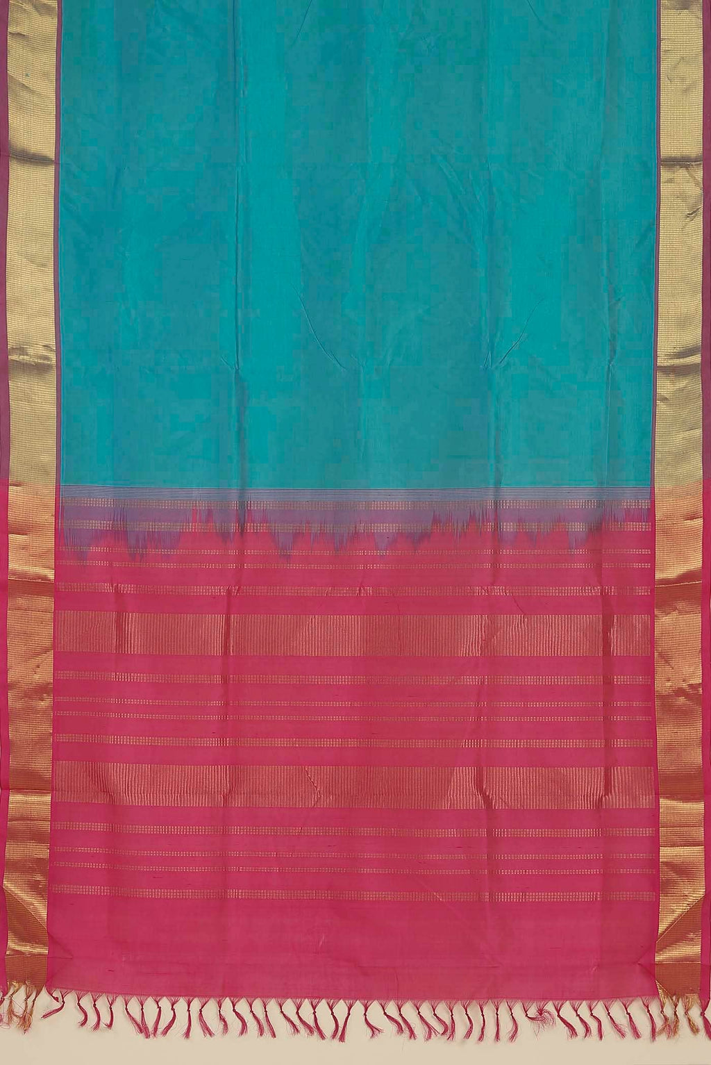 Blue Silk Cotton Saree