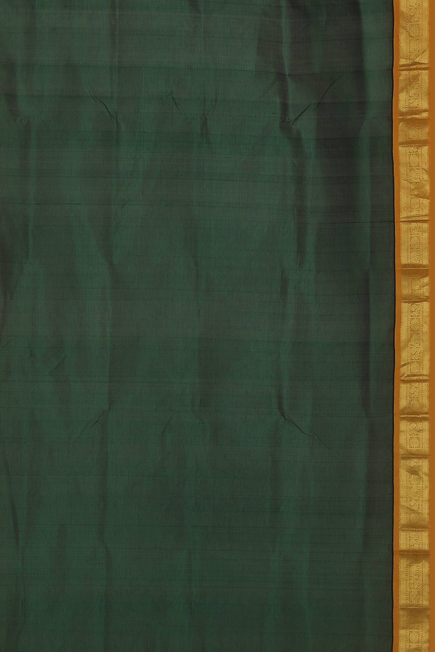 Bottle Green Silk Cotton Saree