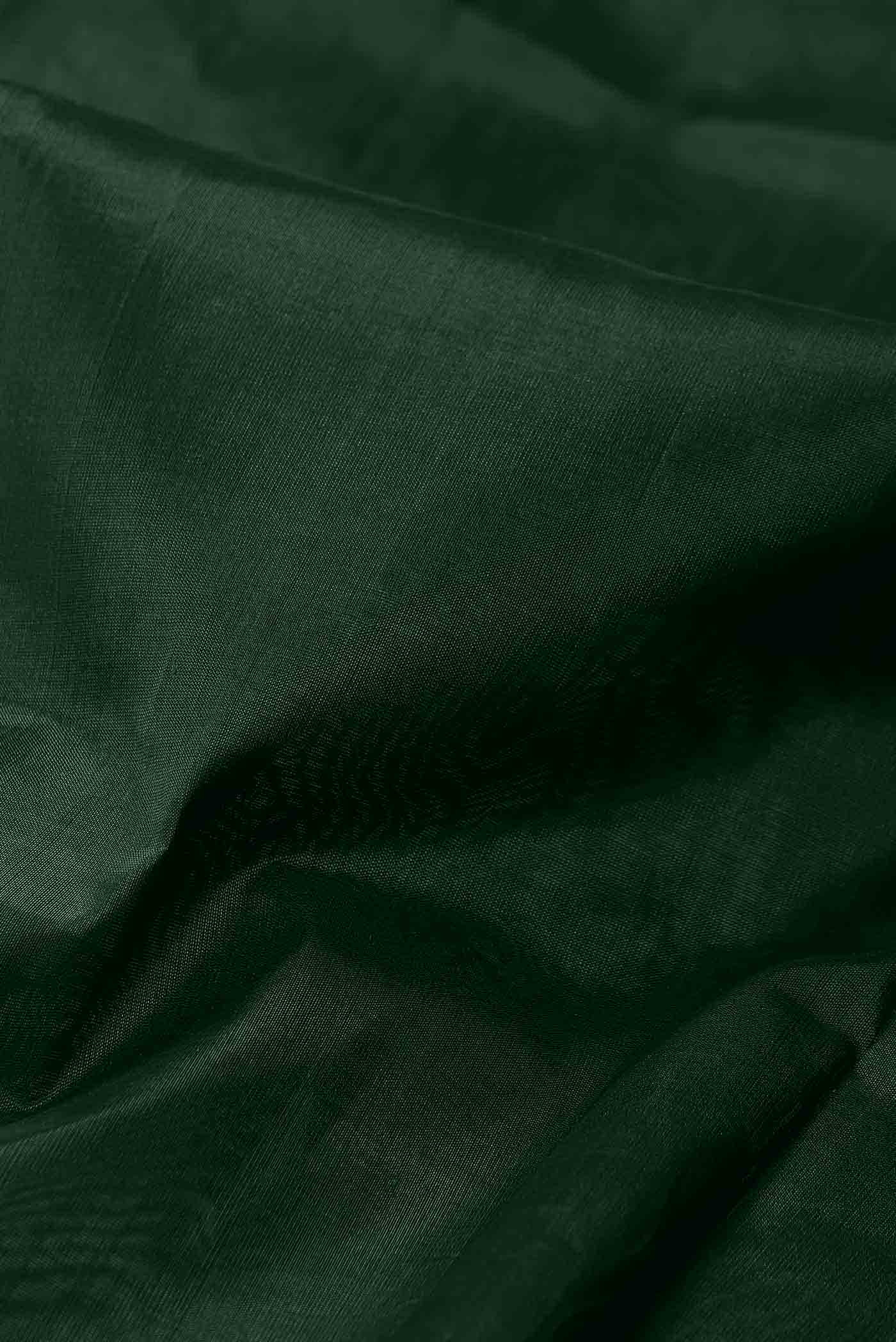 Bottle Green Silk Cotton Saree