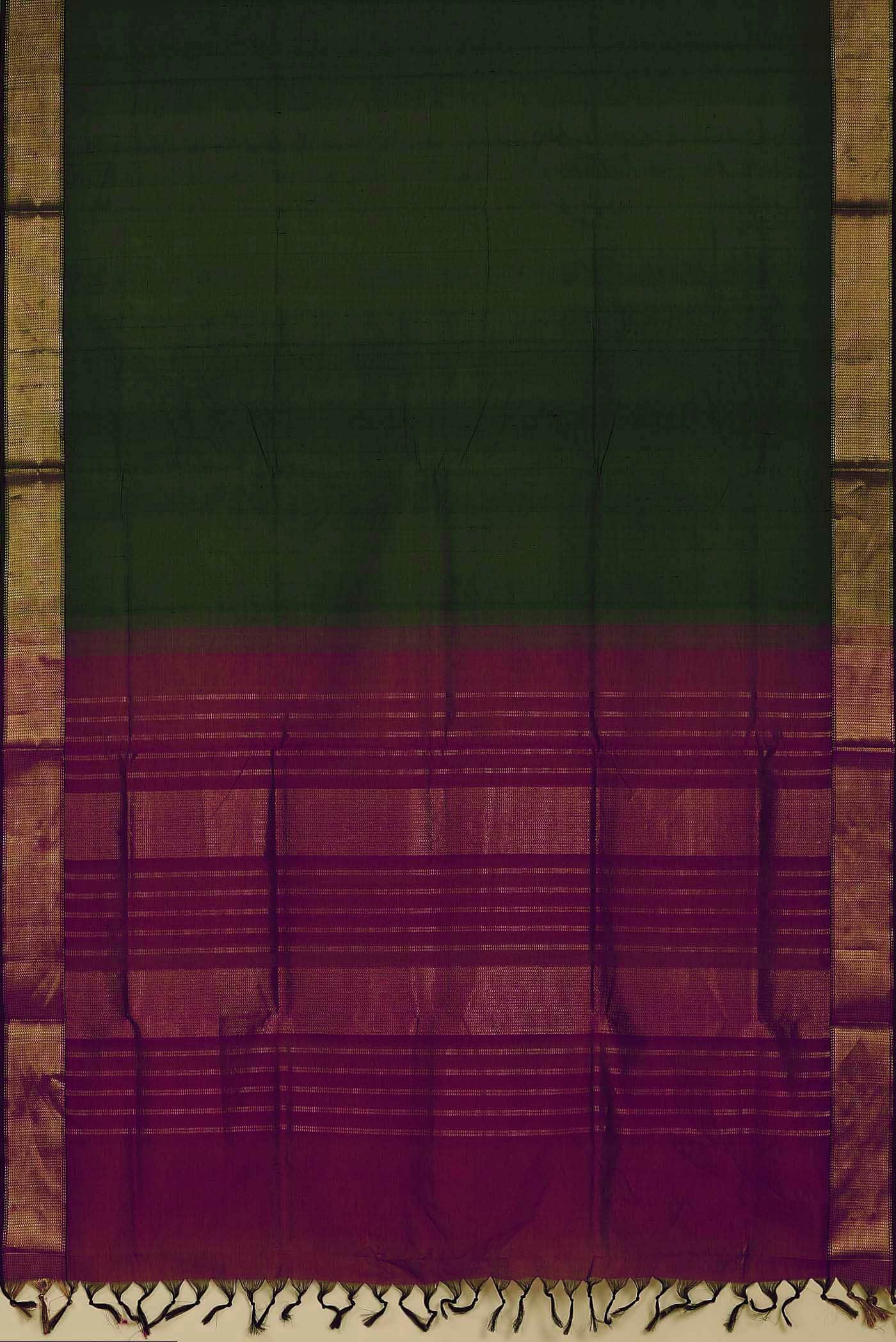 Green Silk Cotton Saree