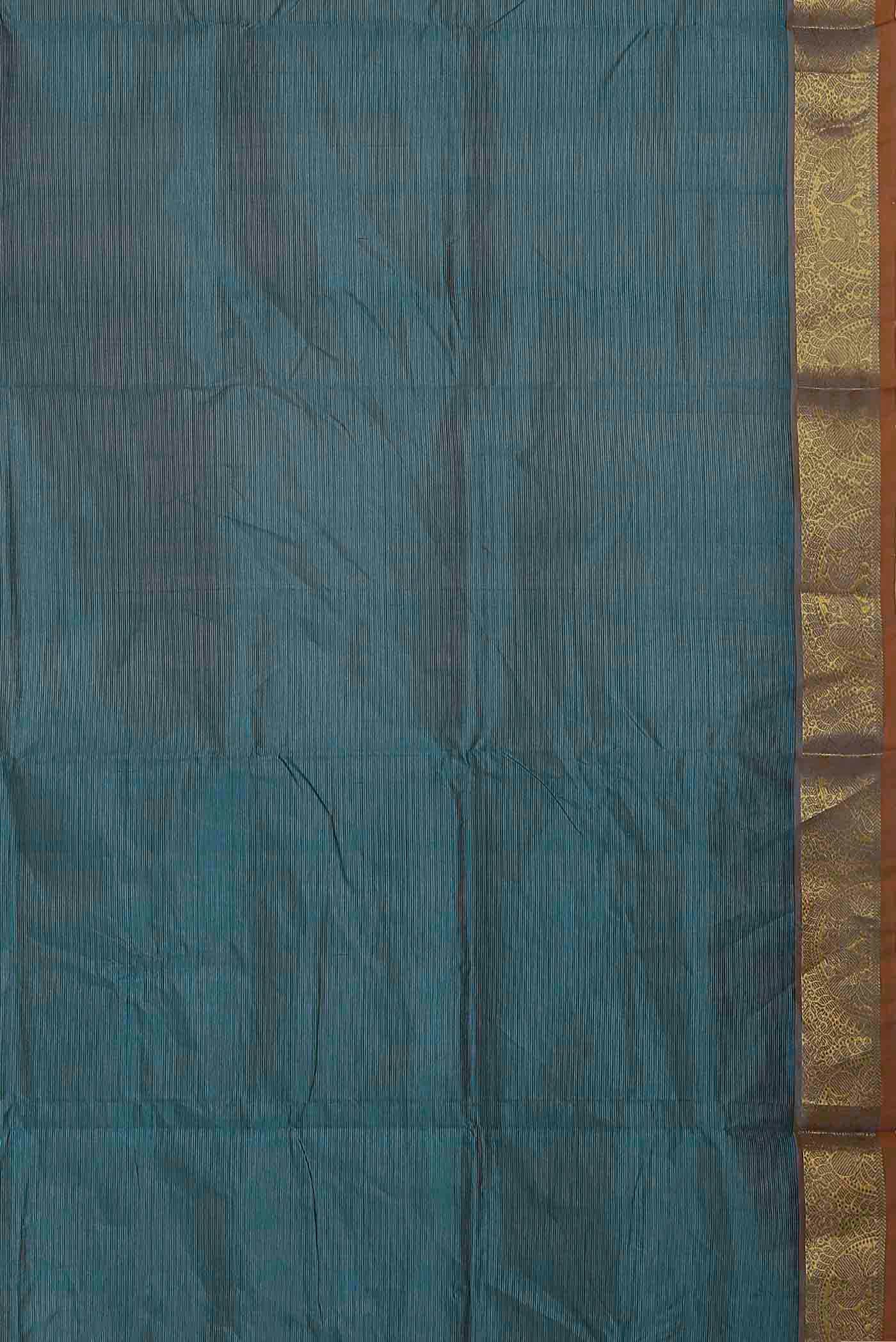 Blue Silk Cotton Saree