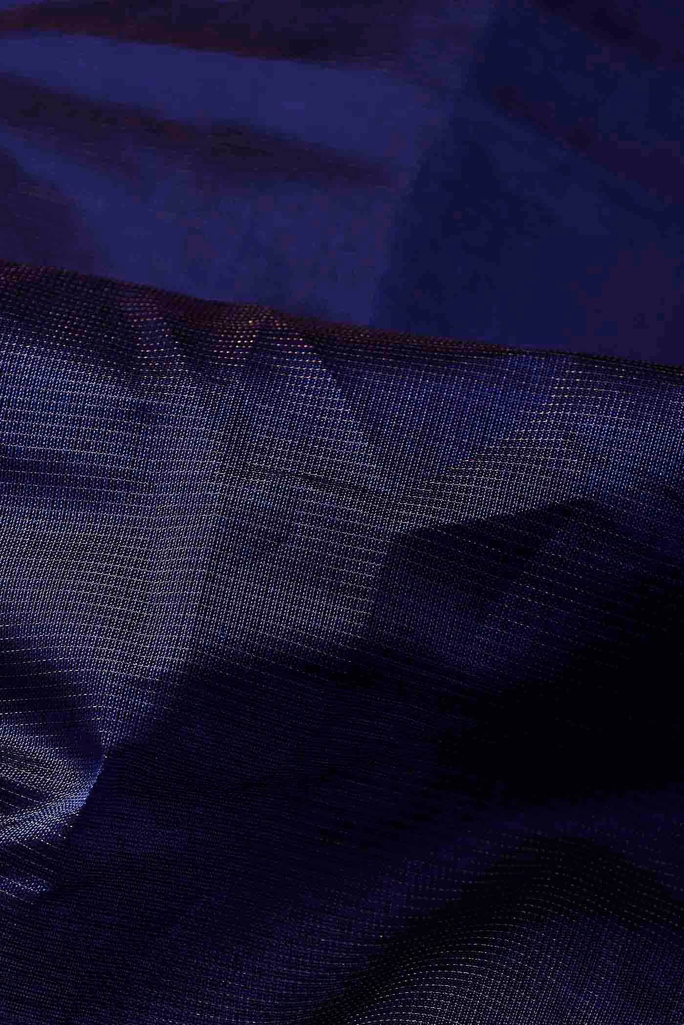 Blue Silk Cotton Saree