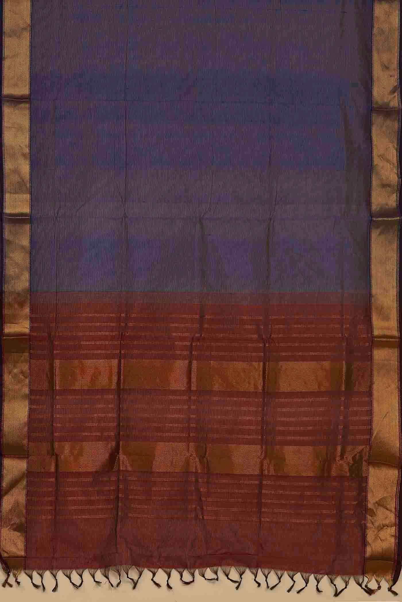 Blue Silk Cotton Saree
