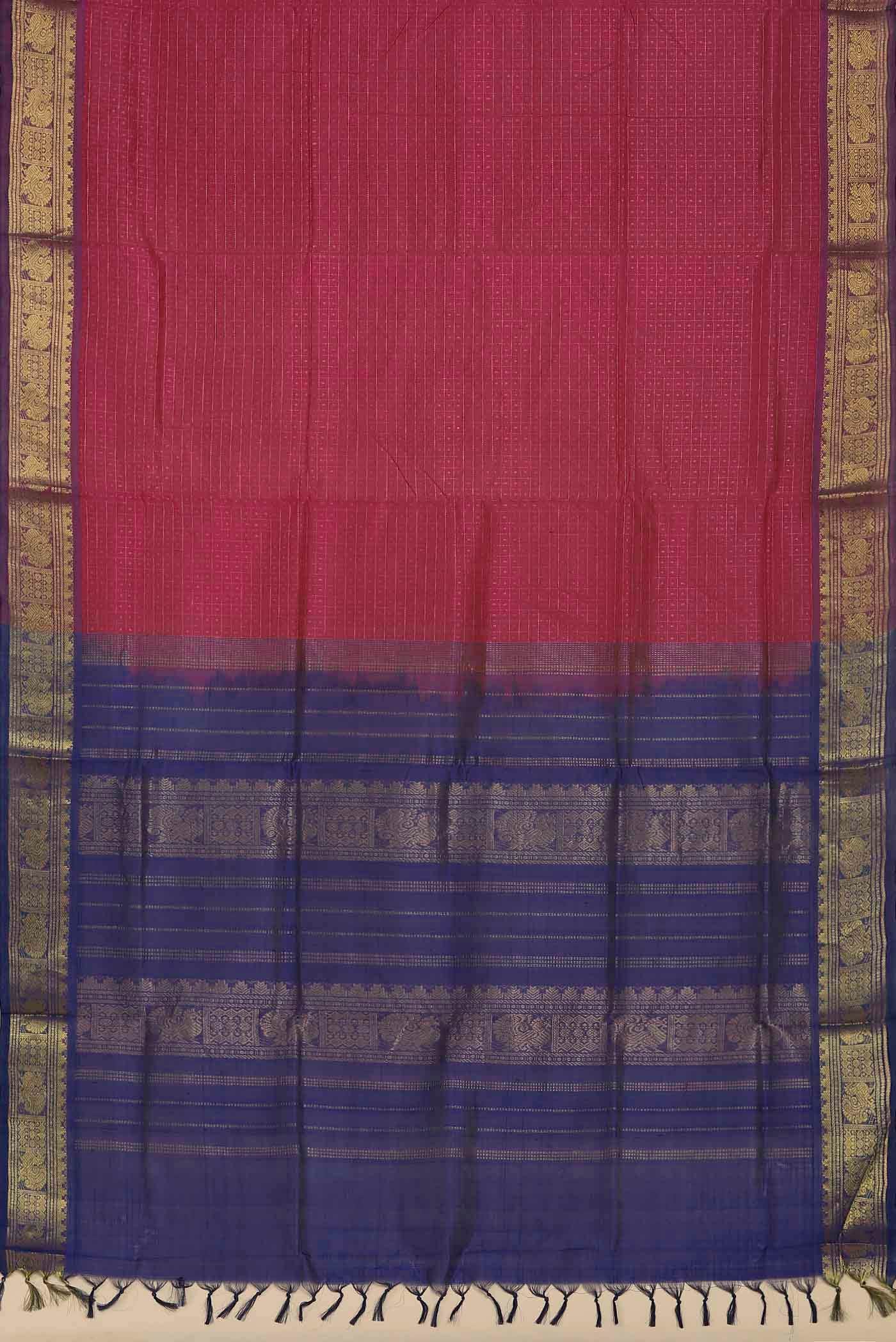 Pink Silk Cotton Saree