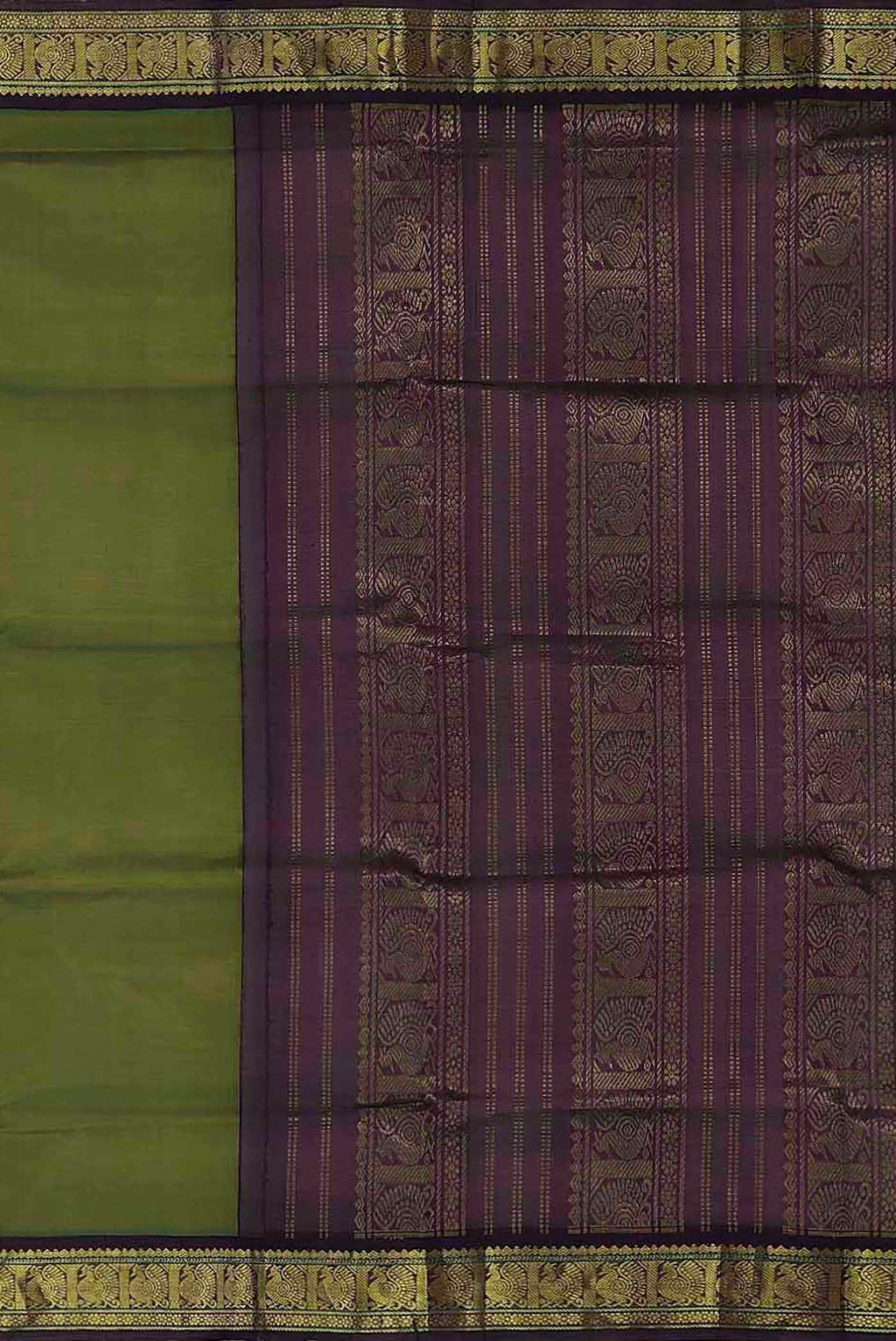 Green Silk Cotton Saree