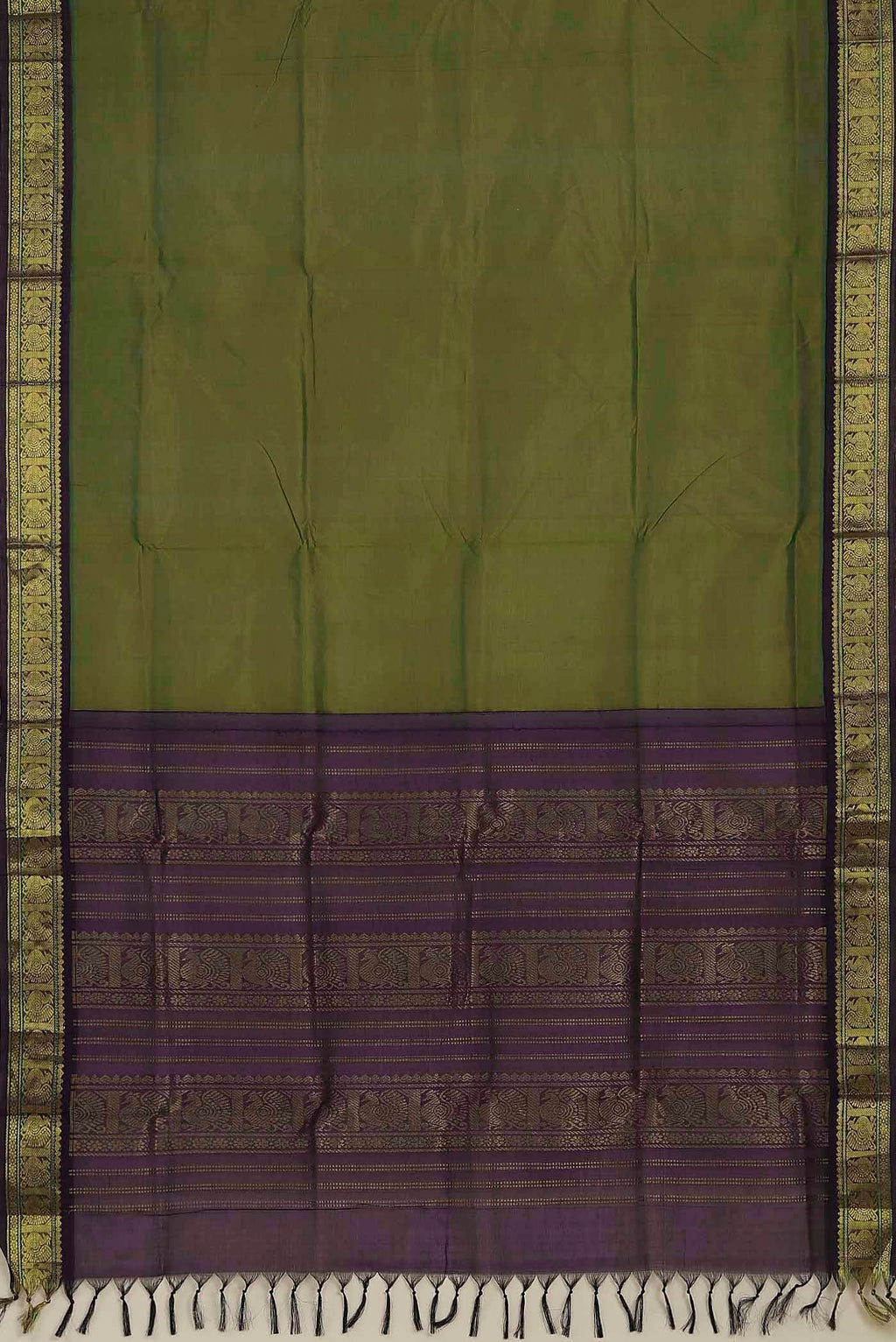 Green Silk Cotton Saree
