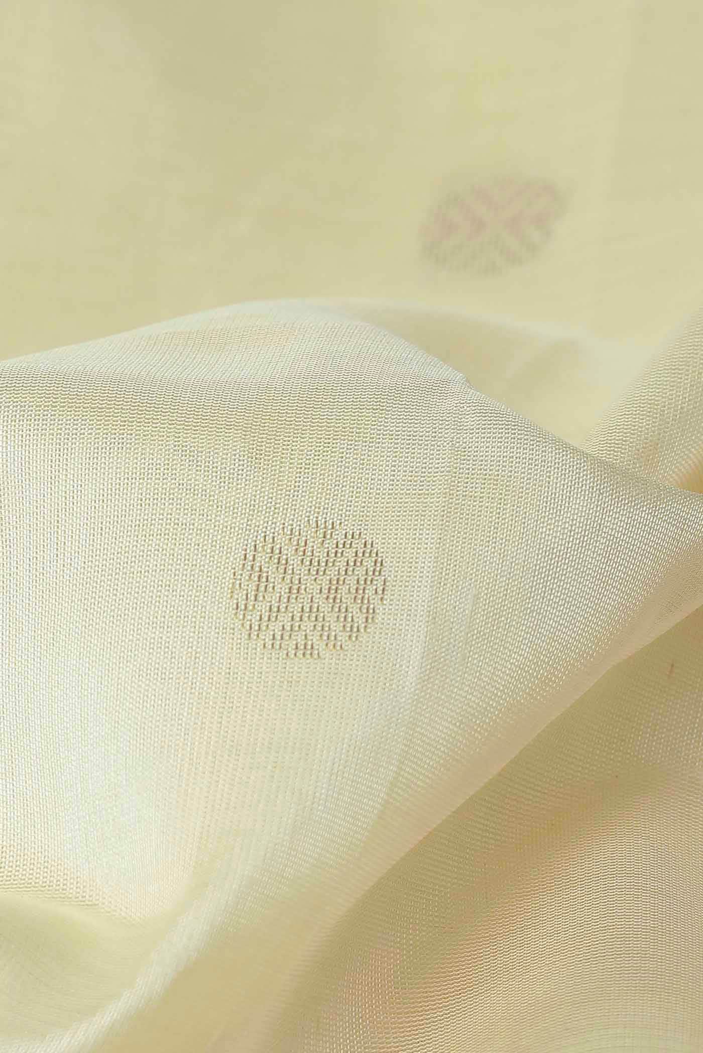 Cream Silk Cotton Saree