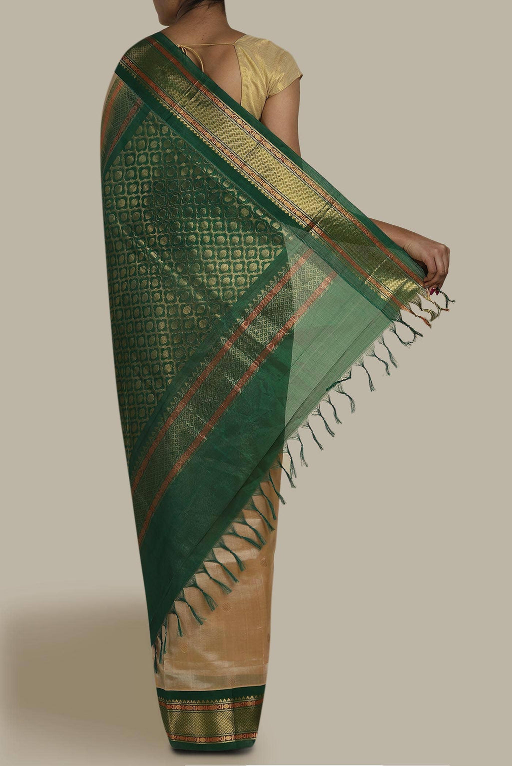 Sandal Silk Cotton Saree