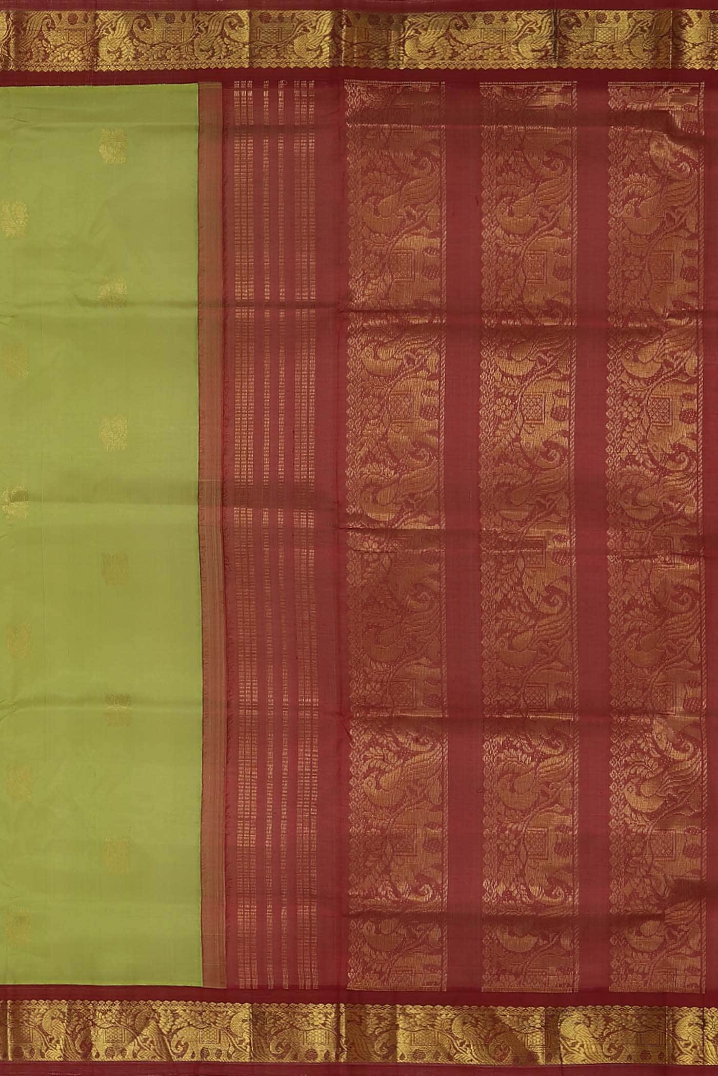 Green Silk Cotton Saree