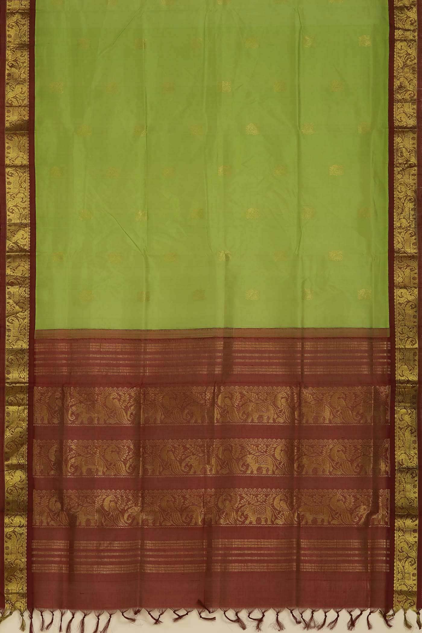 Green Silk Cotton Saree