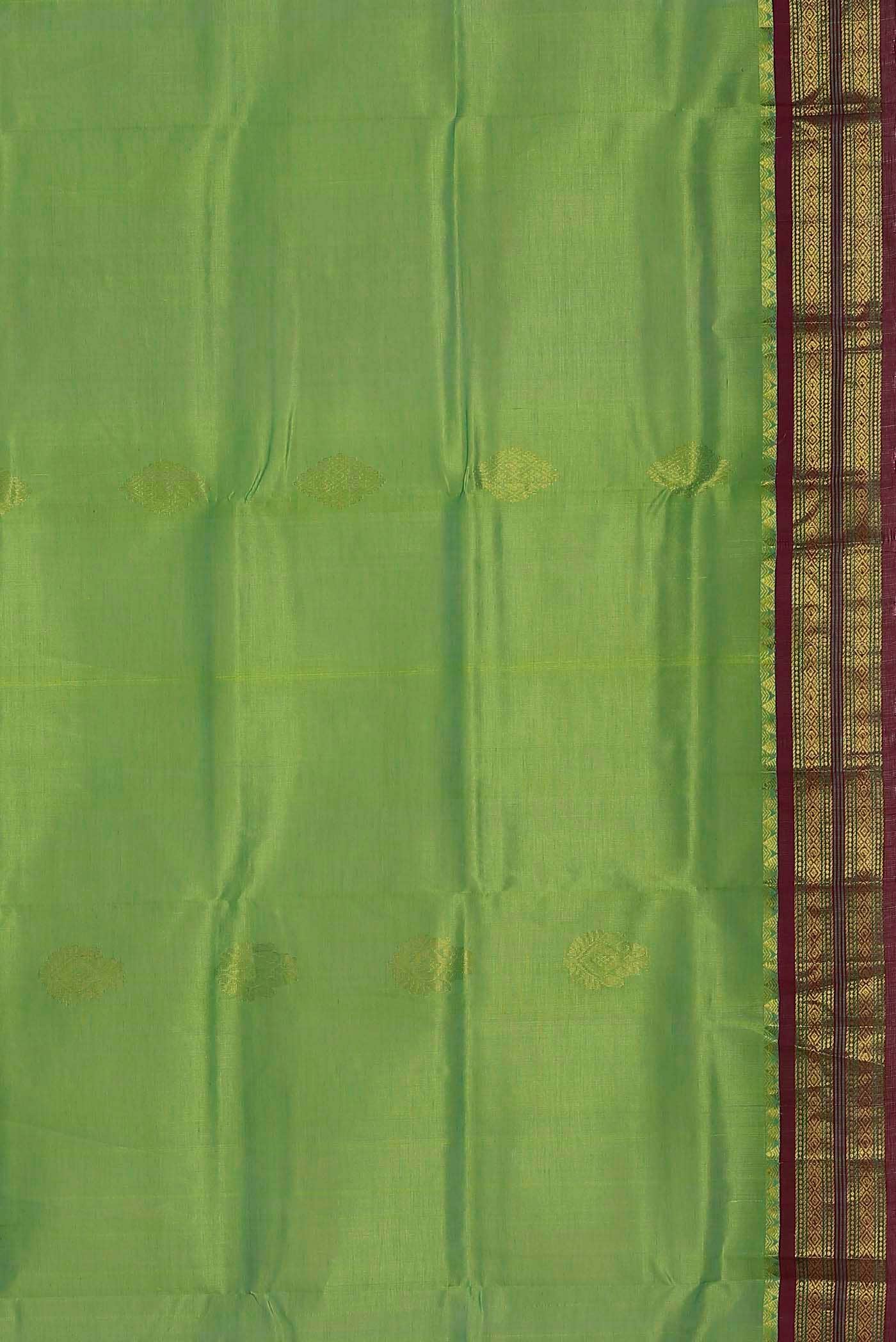 Green Silk Cotton Saree