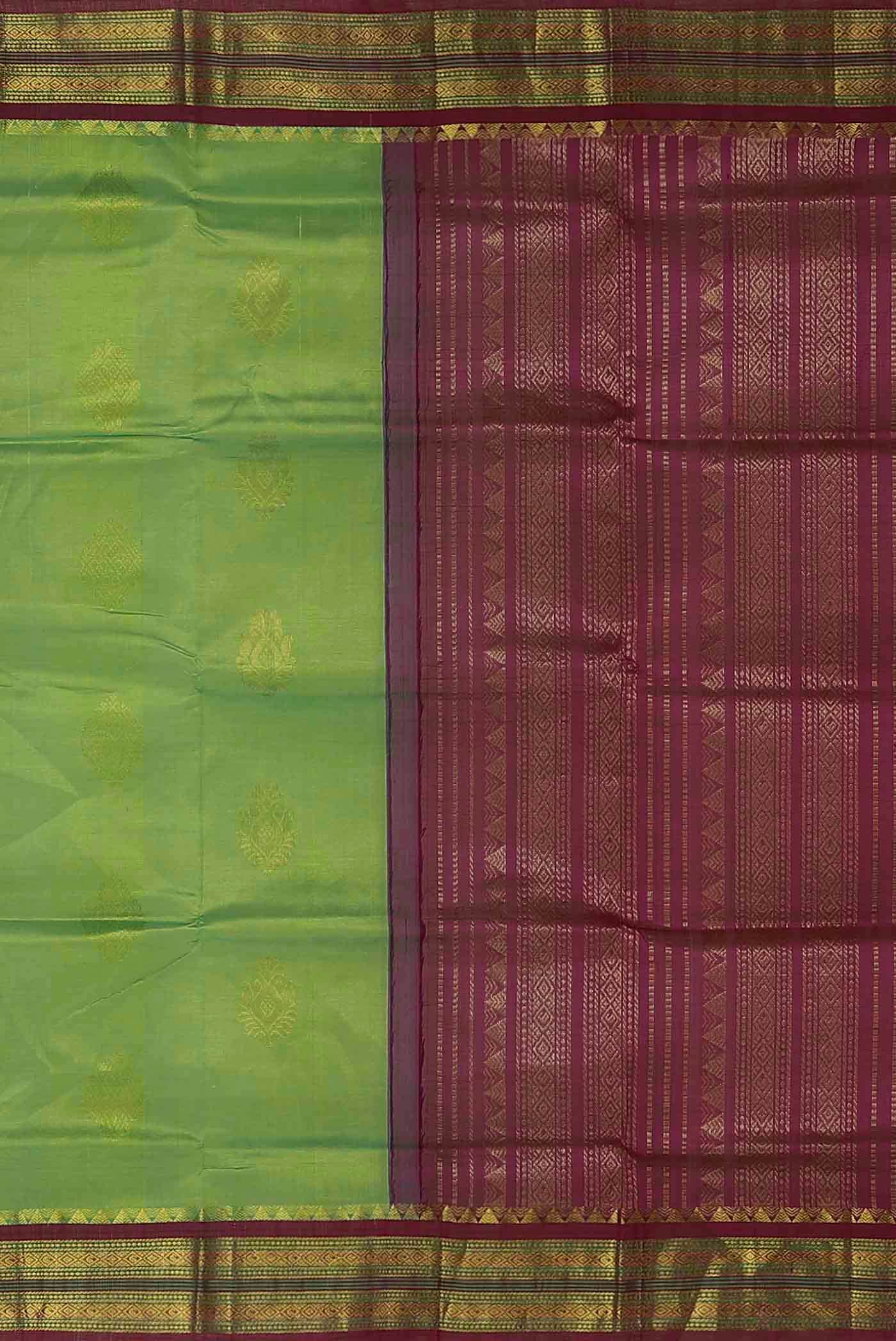 Green Silk Cotton Saree