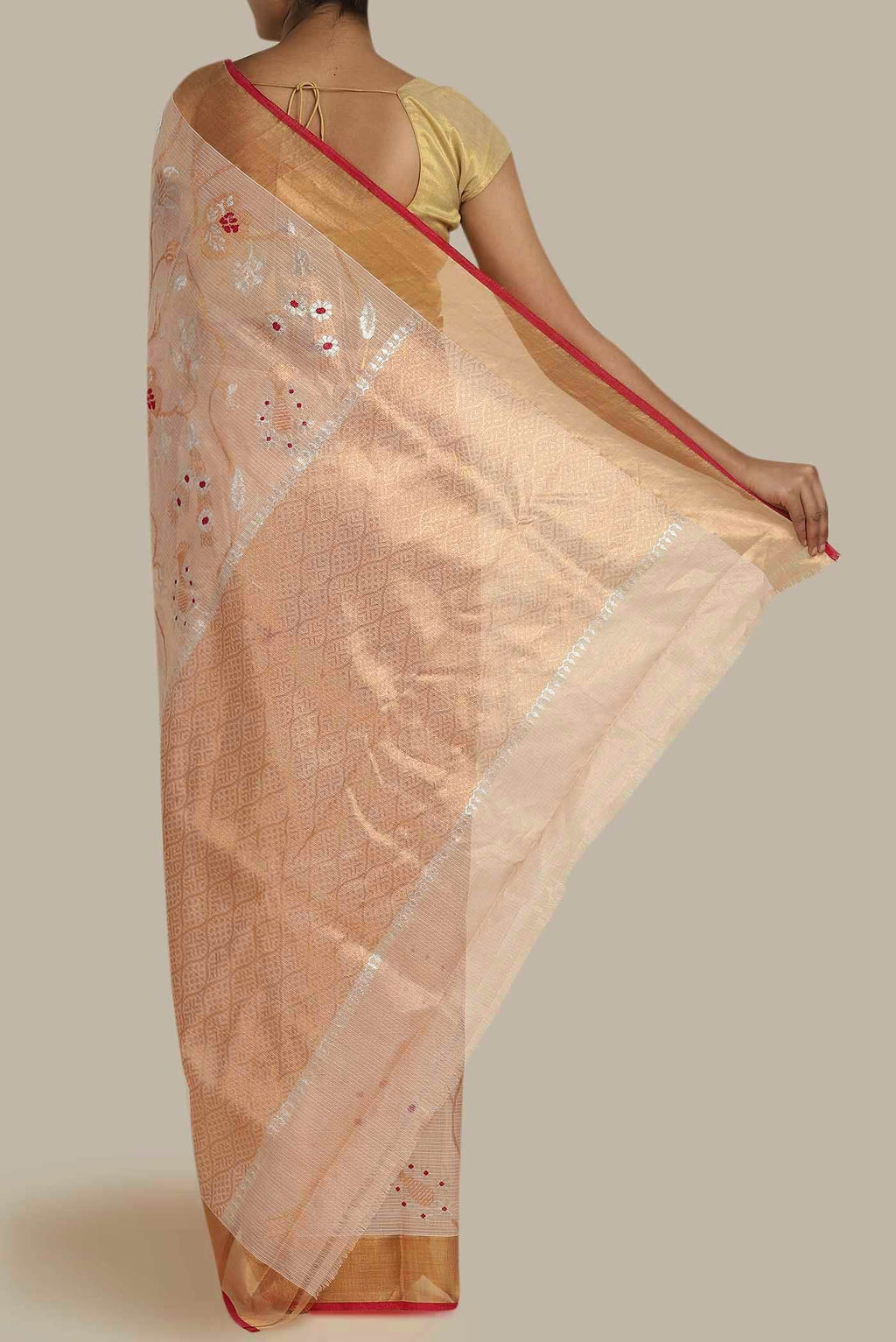 Gold Kota Silk Saree