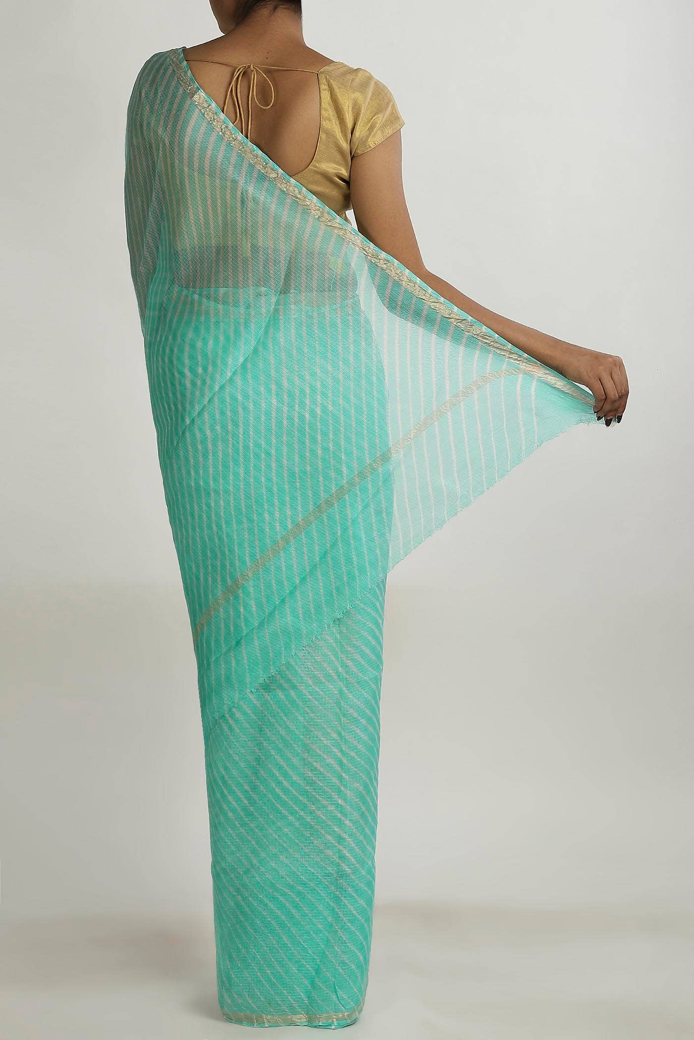 Green Georgette Saree