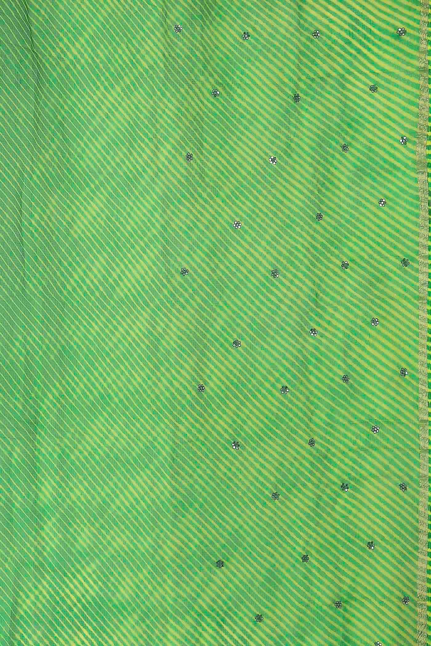 Green Georgette Saree
