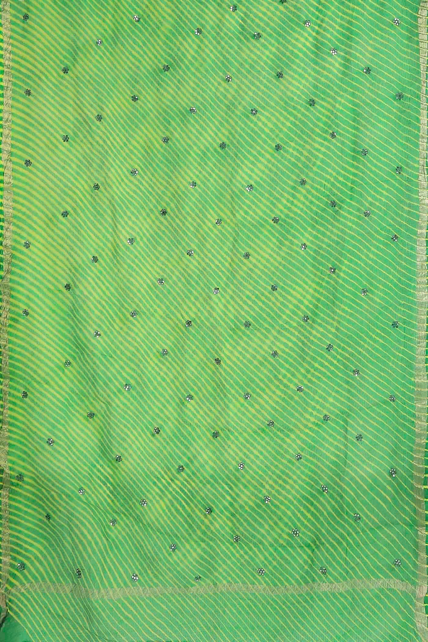 Green Georgette Saree
