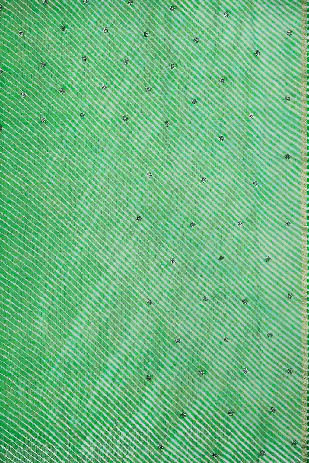 Green Bandhani Georgette Saree