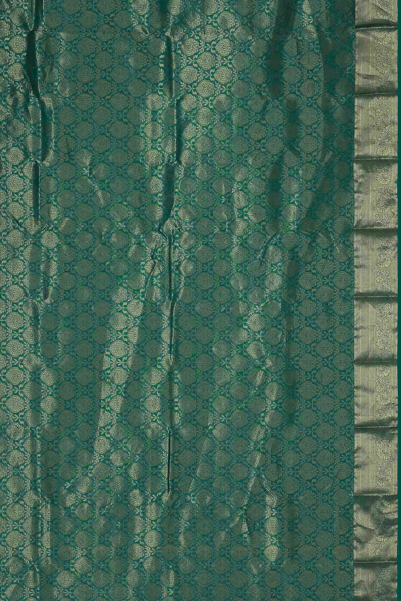 Green Bangalore Silk Saree