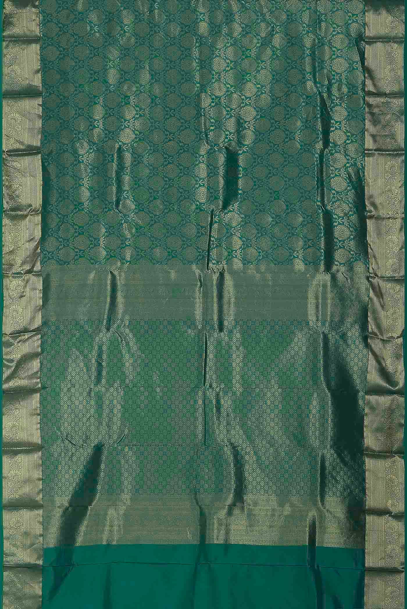 Green Bangalore Silk Saree