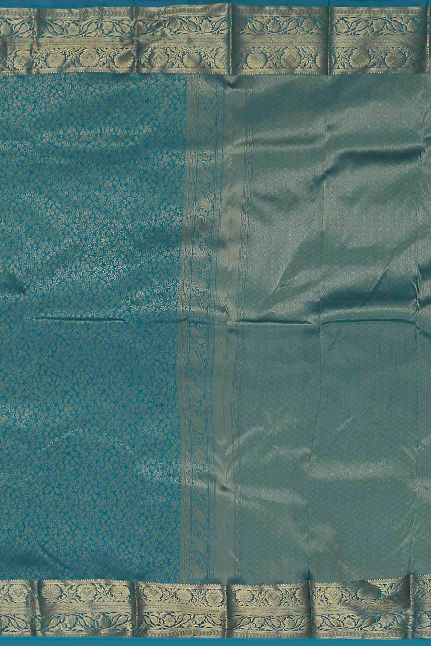 Blue Bangalore Silk Saree