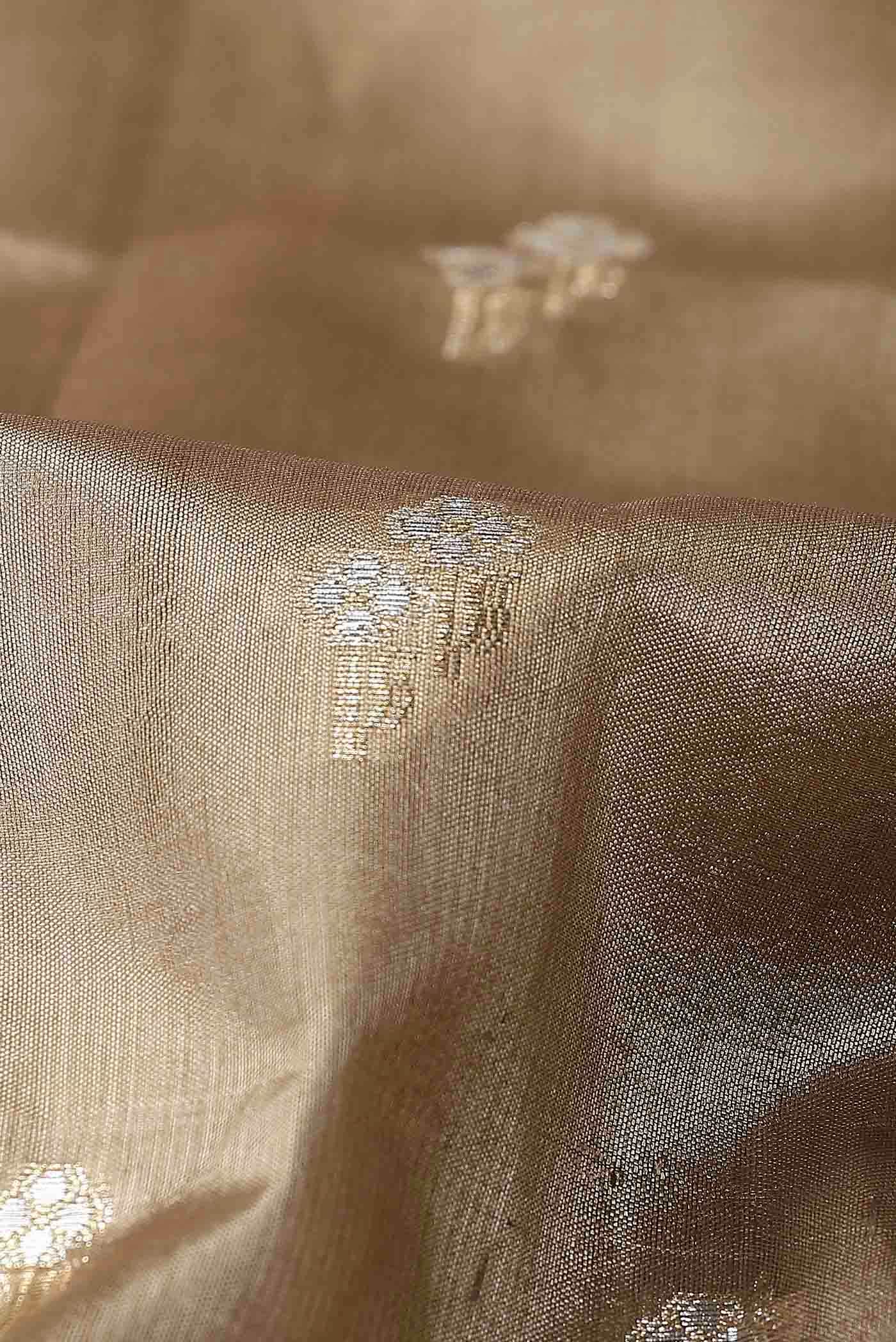 Beige Banarasi Raw Silk Saree