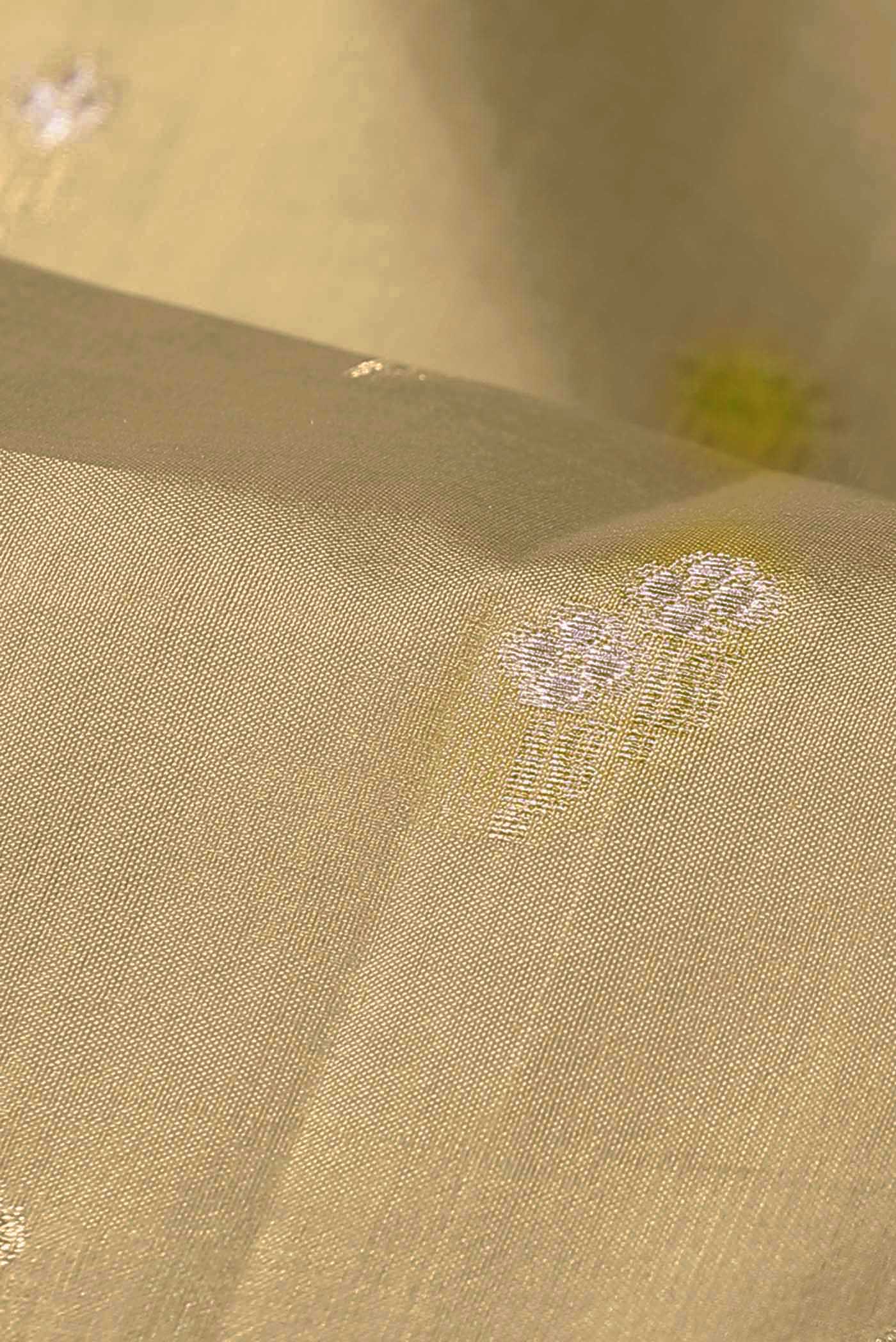 Beige Banarasi Raw Silk Saree
