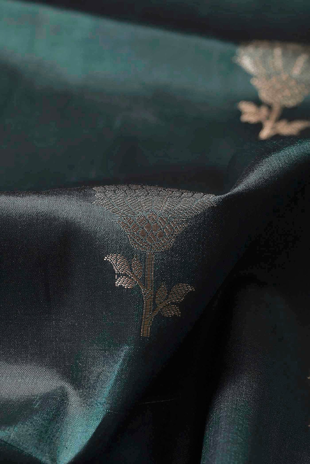 Blue Banarasi Raw Silk Saree