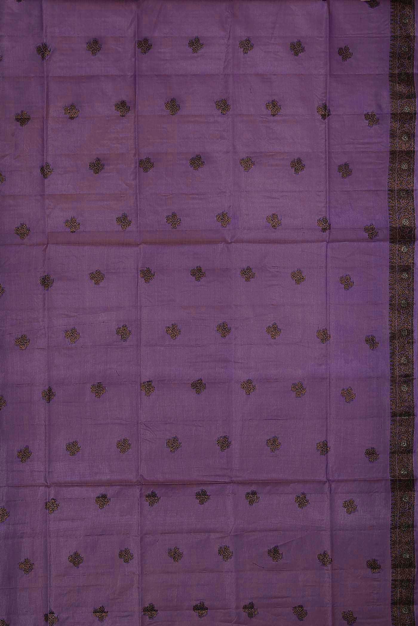 Grey Banarasi Raw Silk Saree