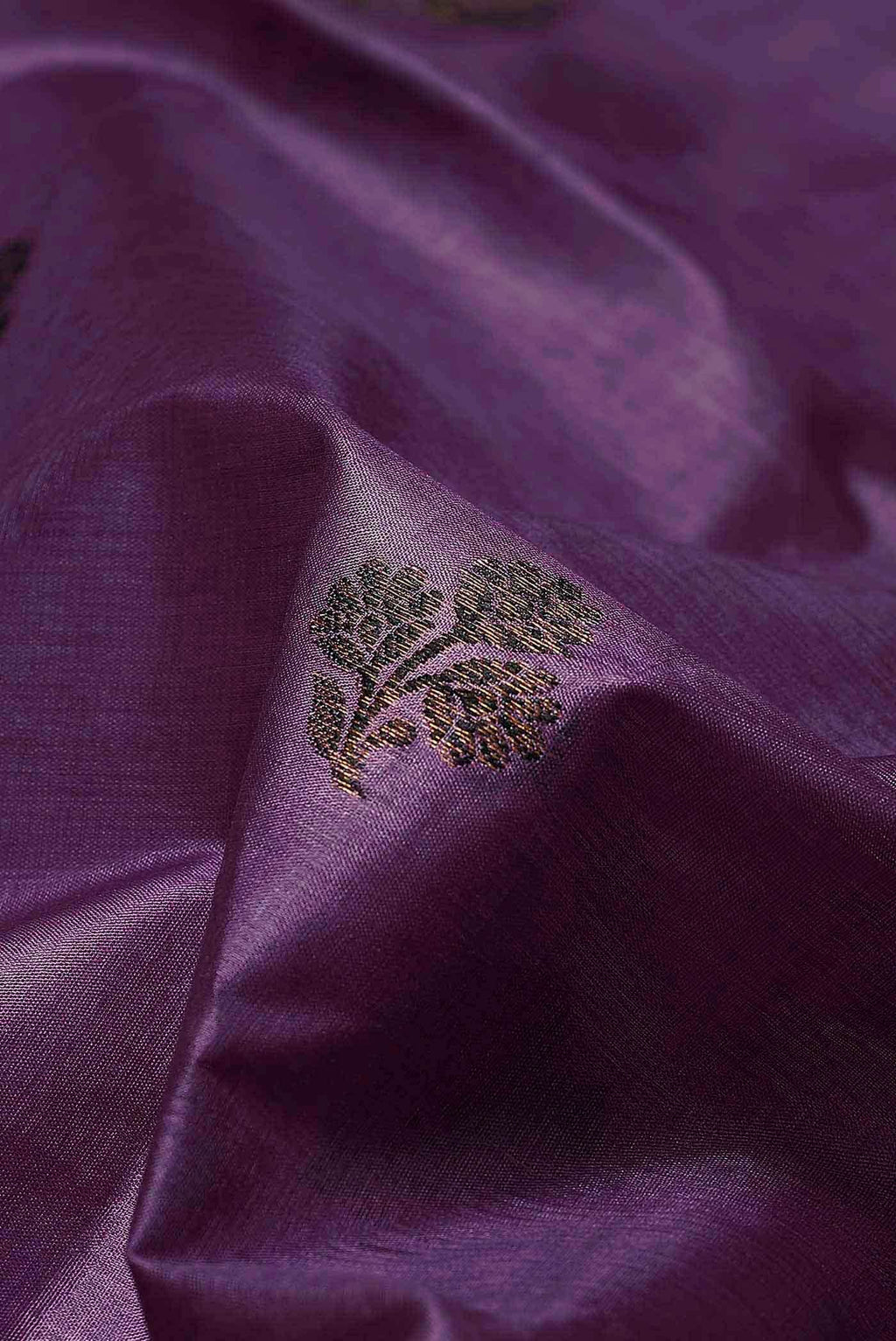 Grey Banarasi Raw Silk Saree