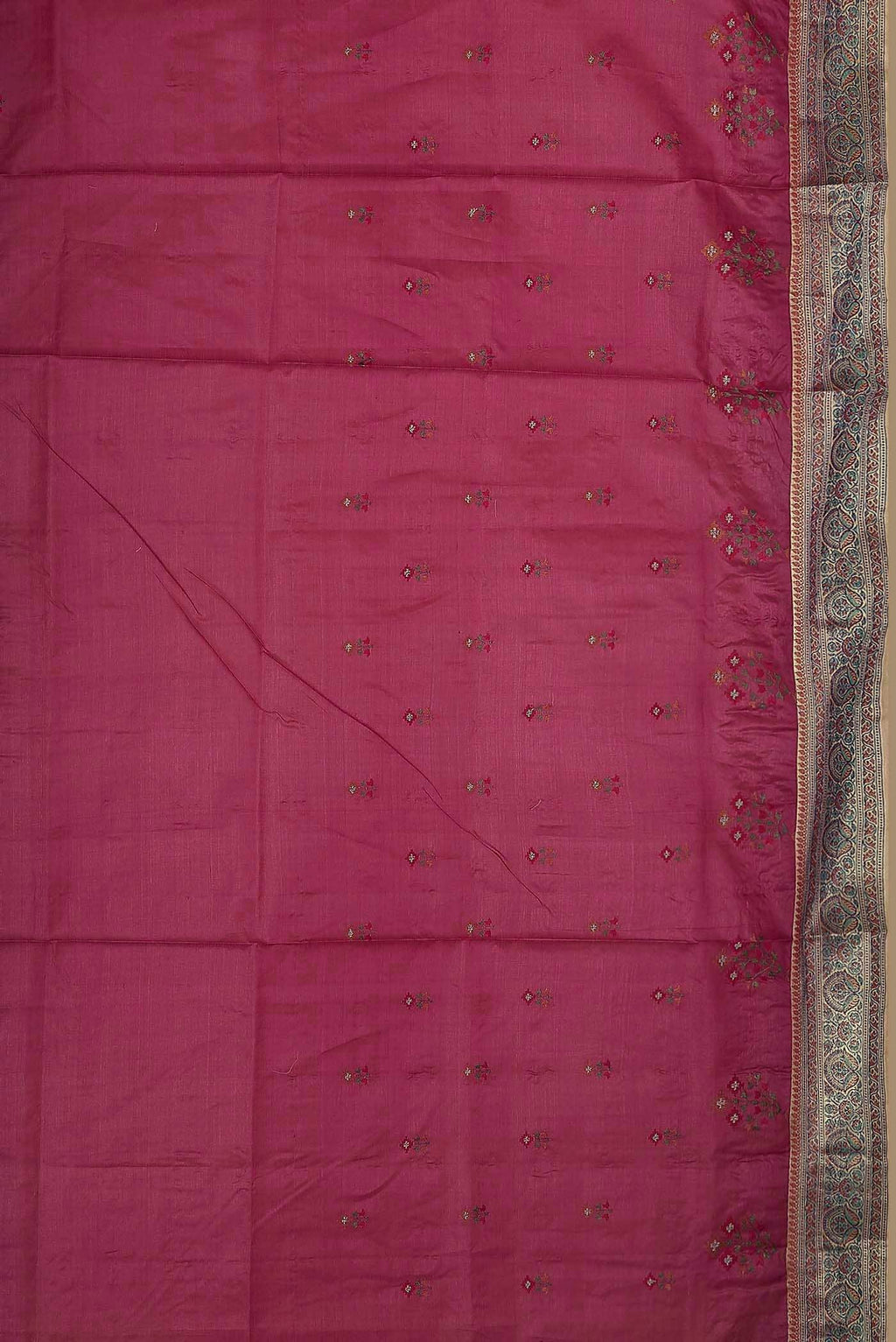 Pink Banarasi Raw Silk Saree
