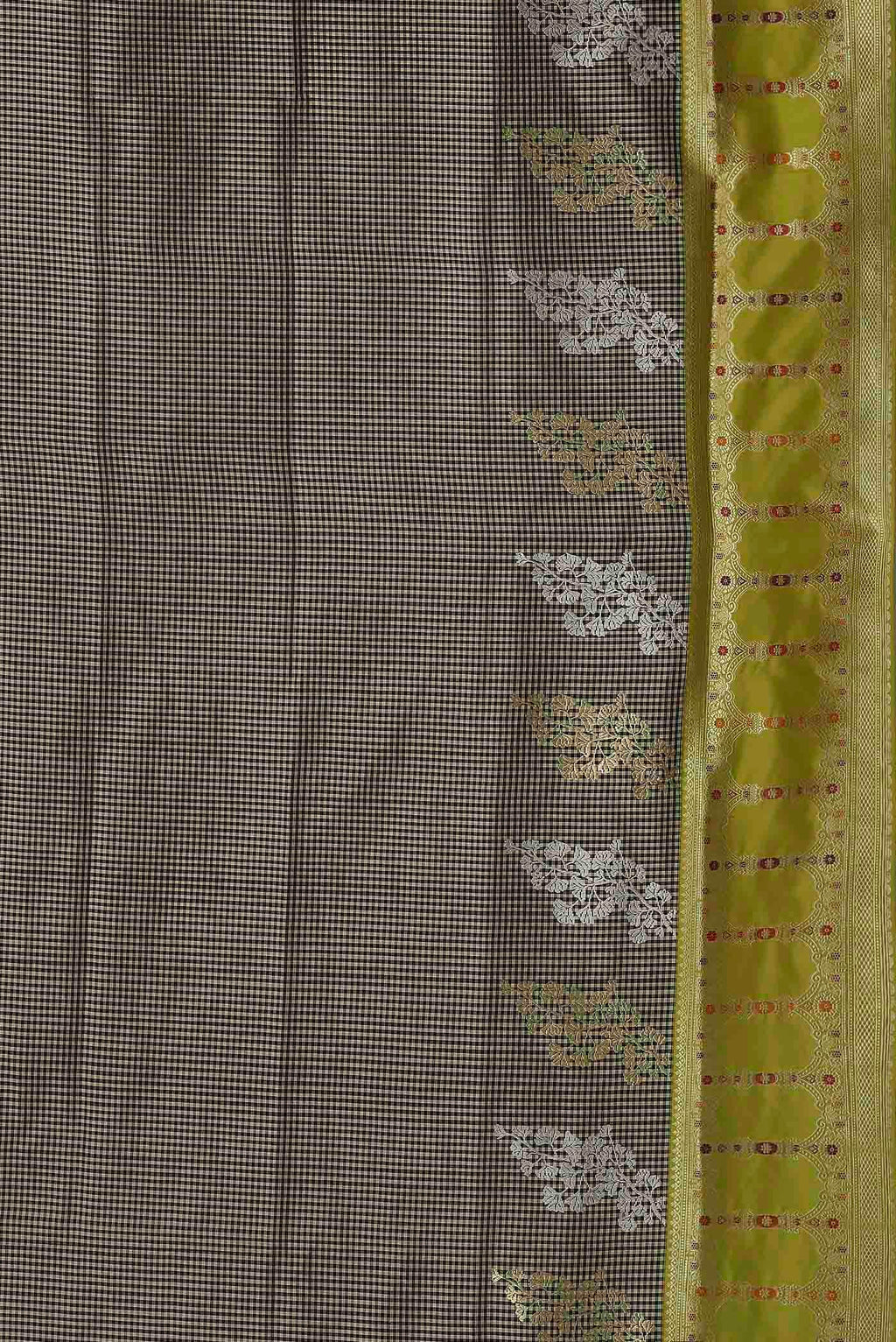 Black Banarasi Silk Saree
