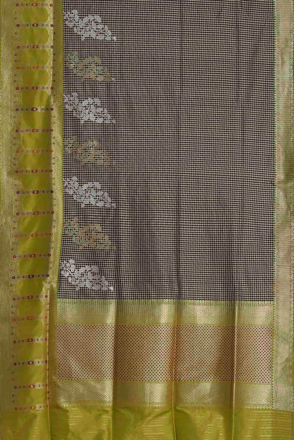 Black Banarasi Silk Saree