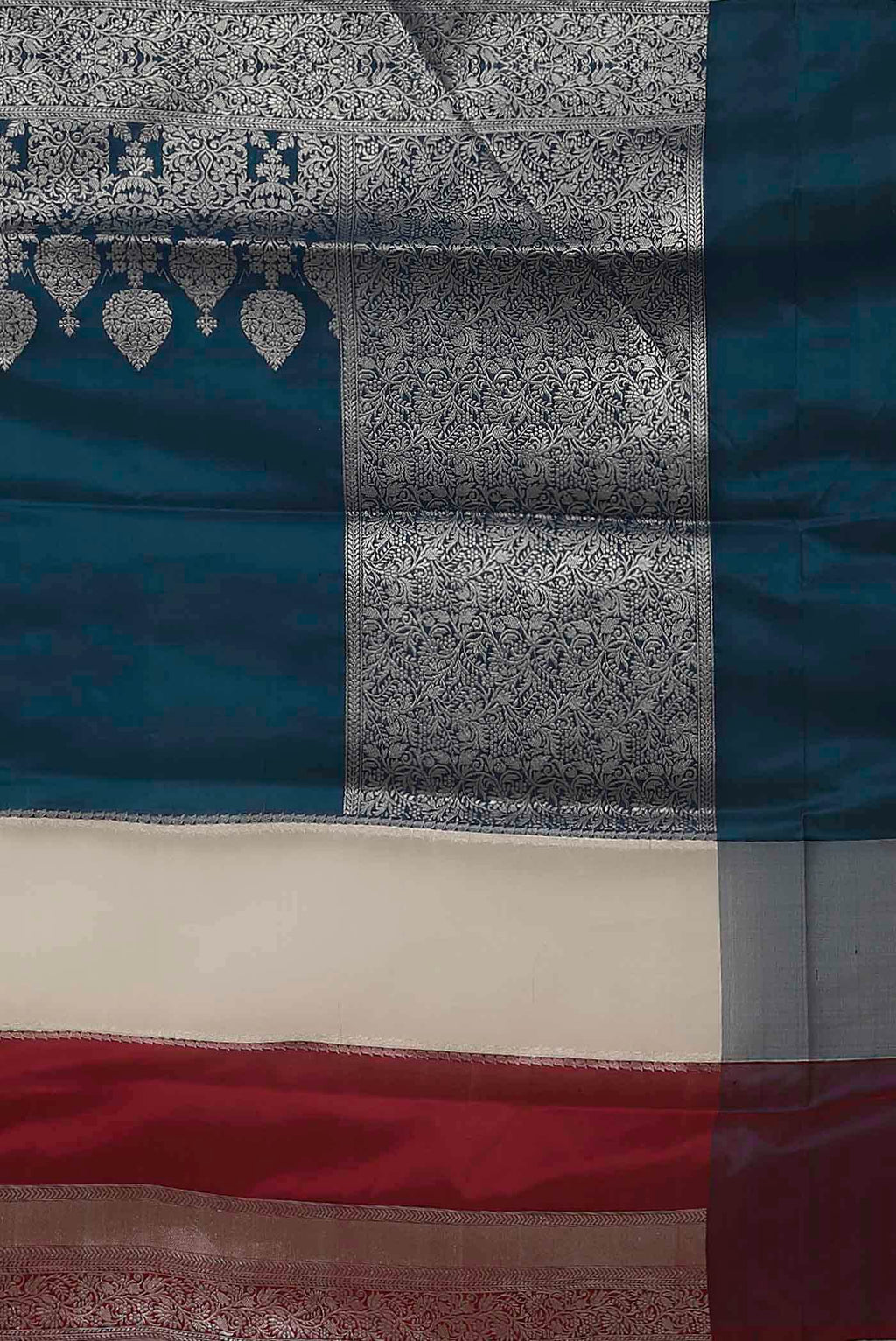 Blue Banarasi Silk Saree