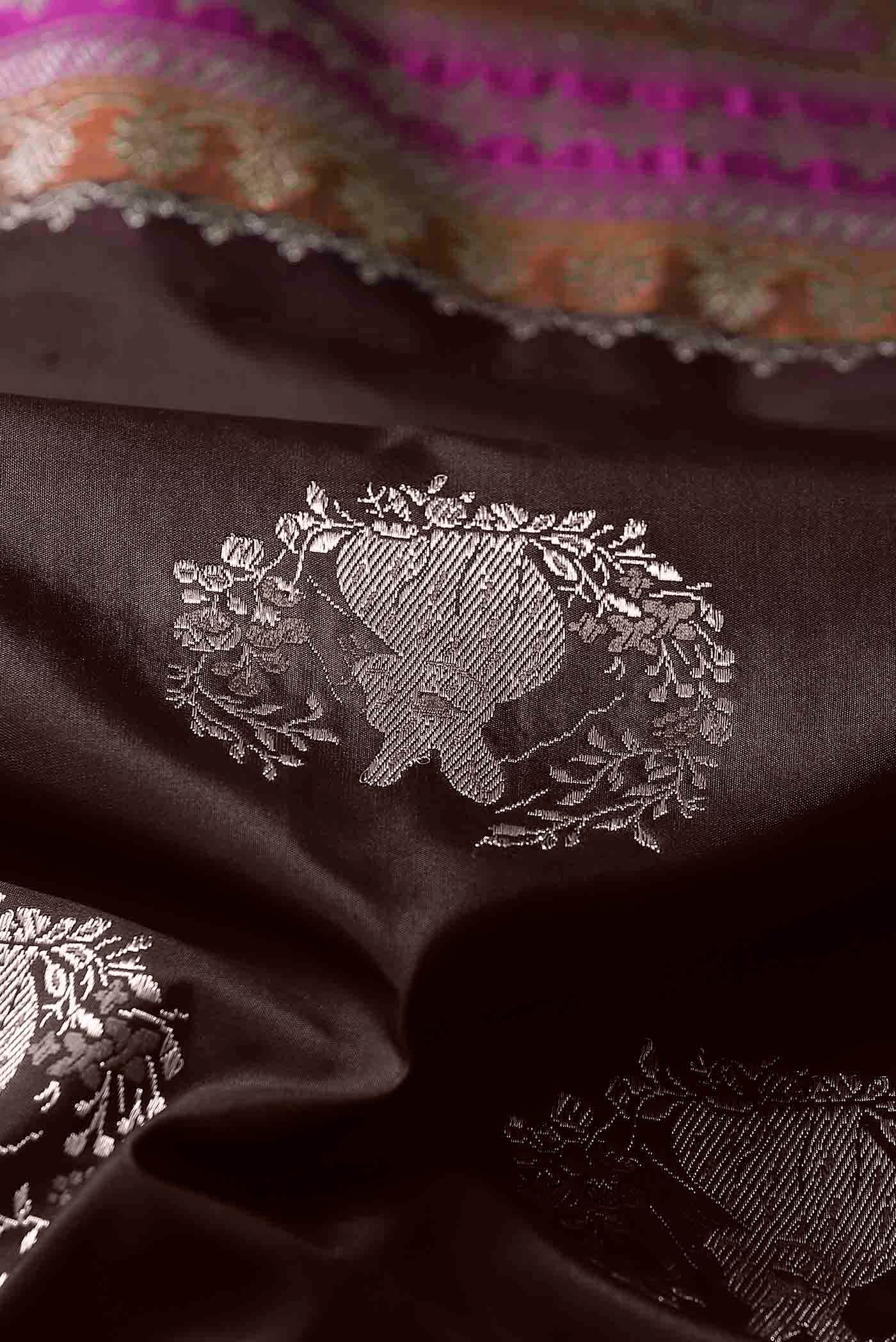 Coffee Brown Banarasi Silk Saree