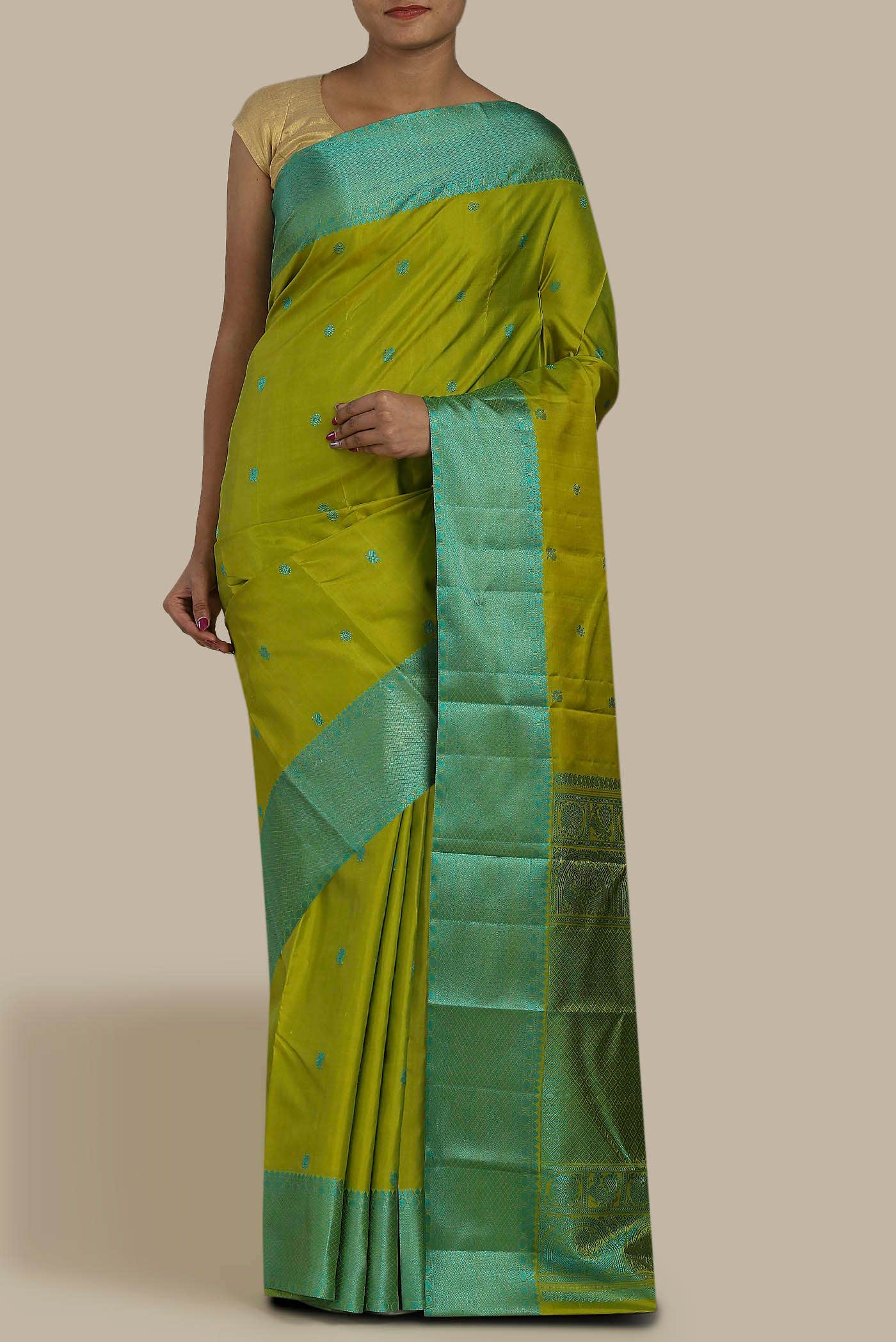 Green Kanchipuram Silk Saree