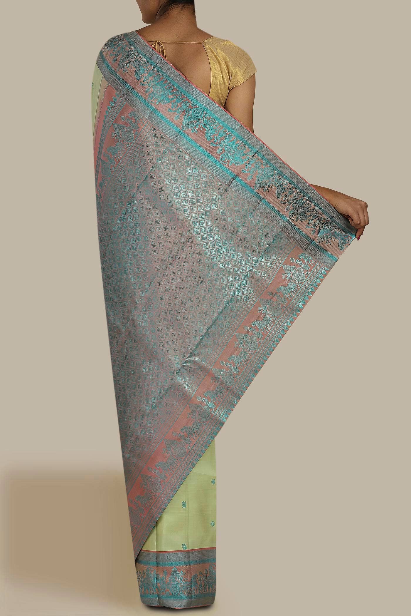 Green Kanchipuram Silk Saree