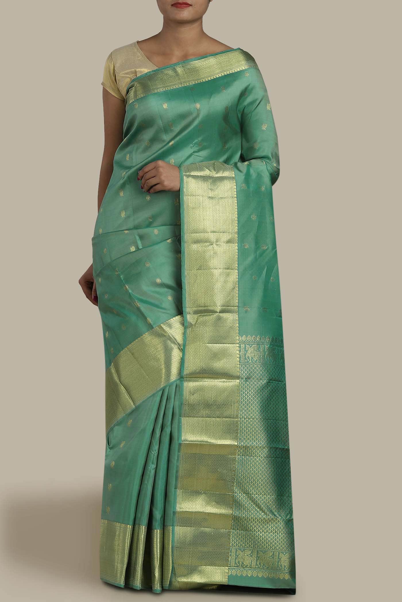 Green Kanchipuram Silk Saree