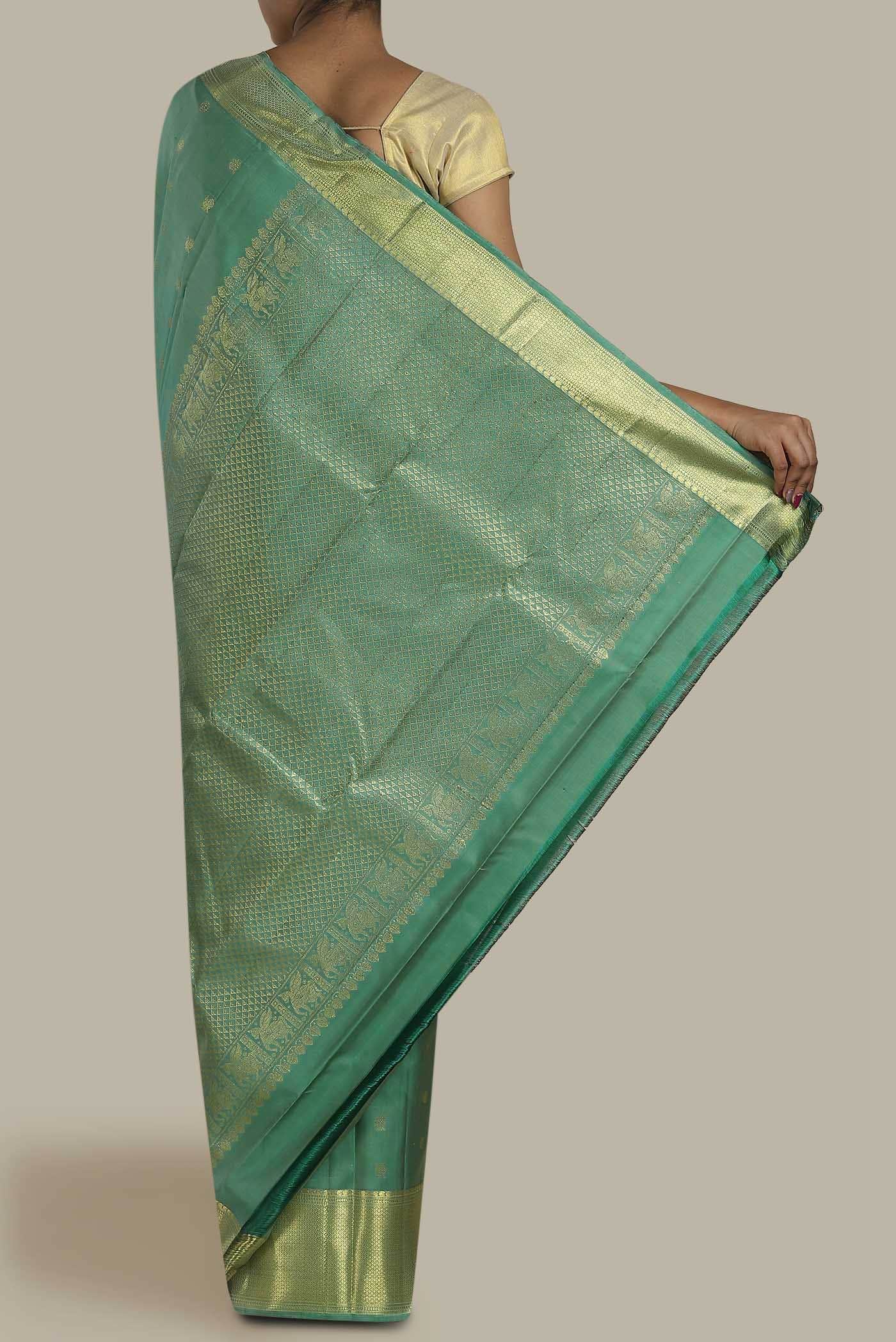Green Kanchipuram Silk Saree