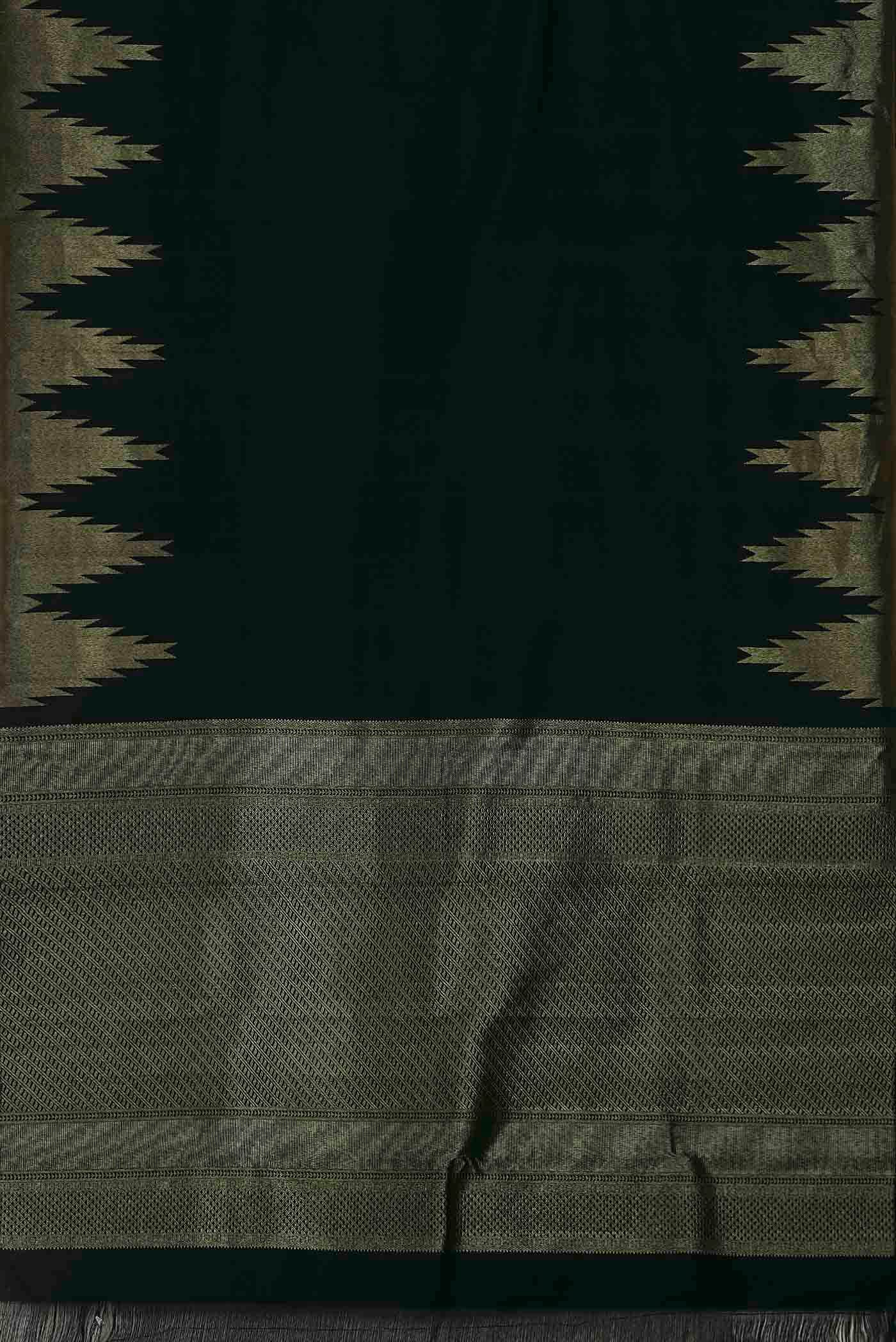 Black Kanchipuram Silk Saree