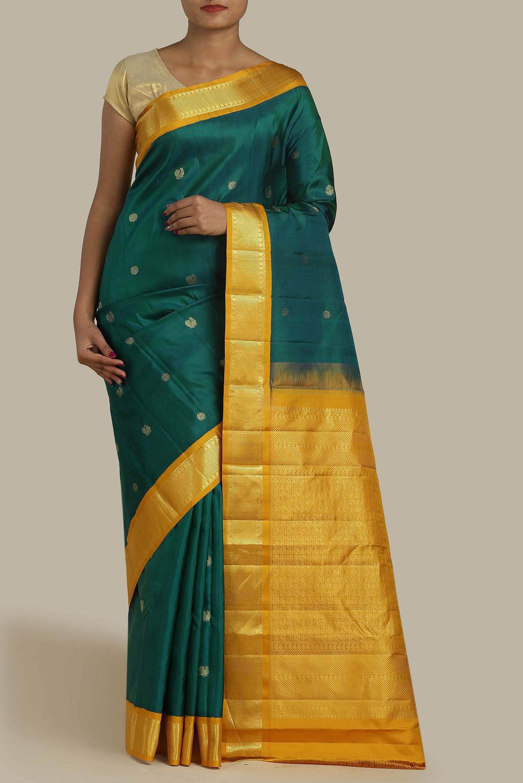 Green Kanchipuram Silk Saree
