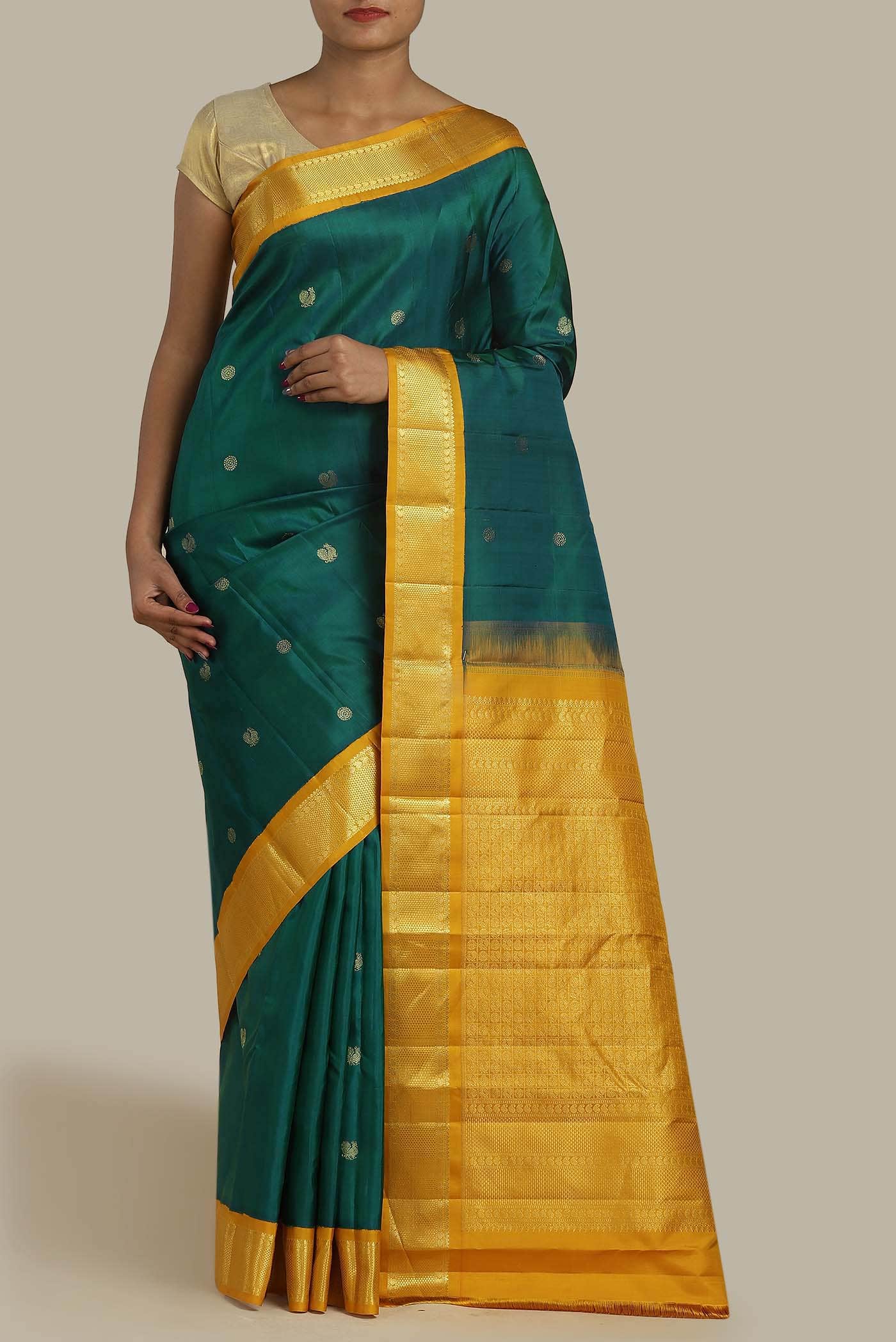Green Kanchipuram Silk Saree